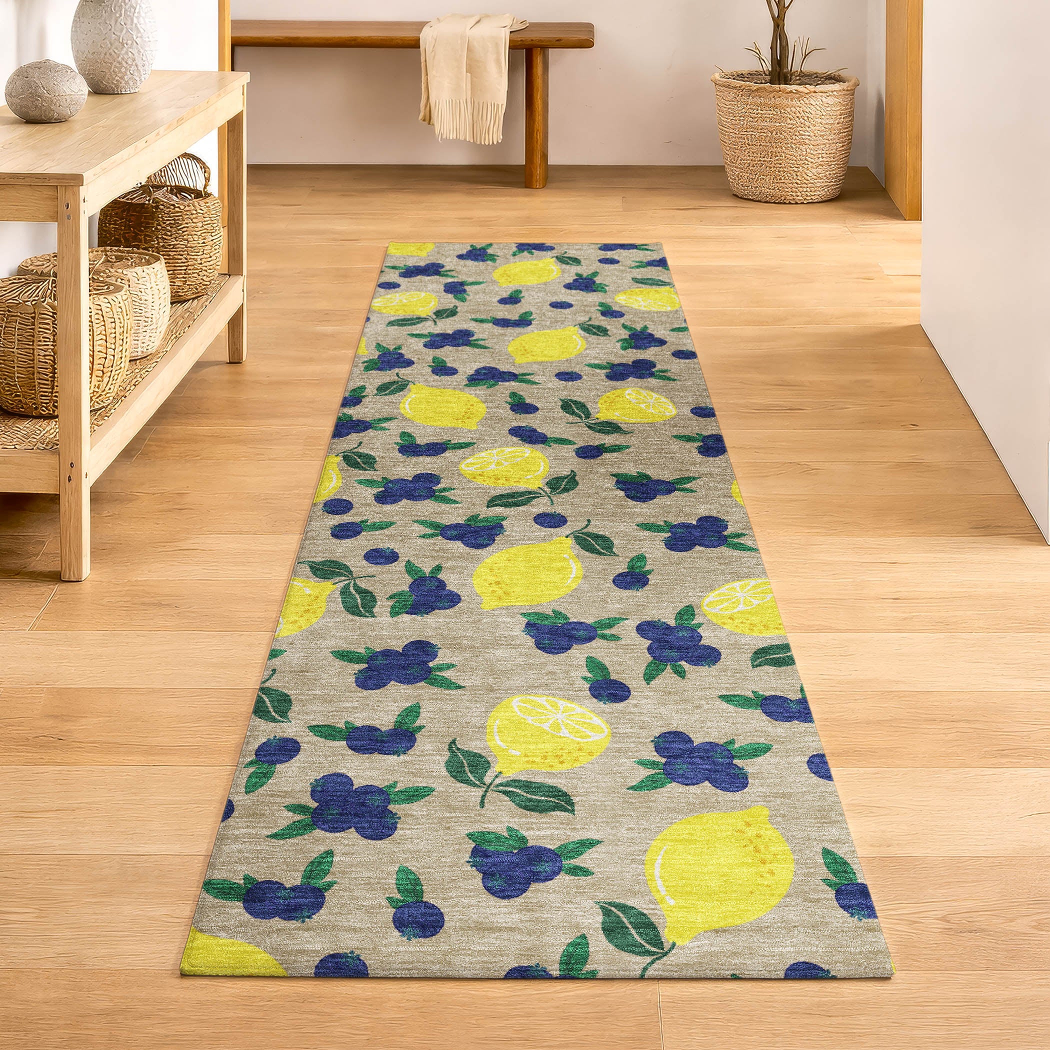 Lucerne Machine Washable Transitional Putty Ivory Rug 2'3" x 7'6" #shape_Runner