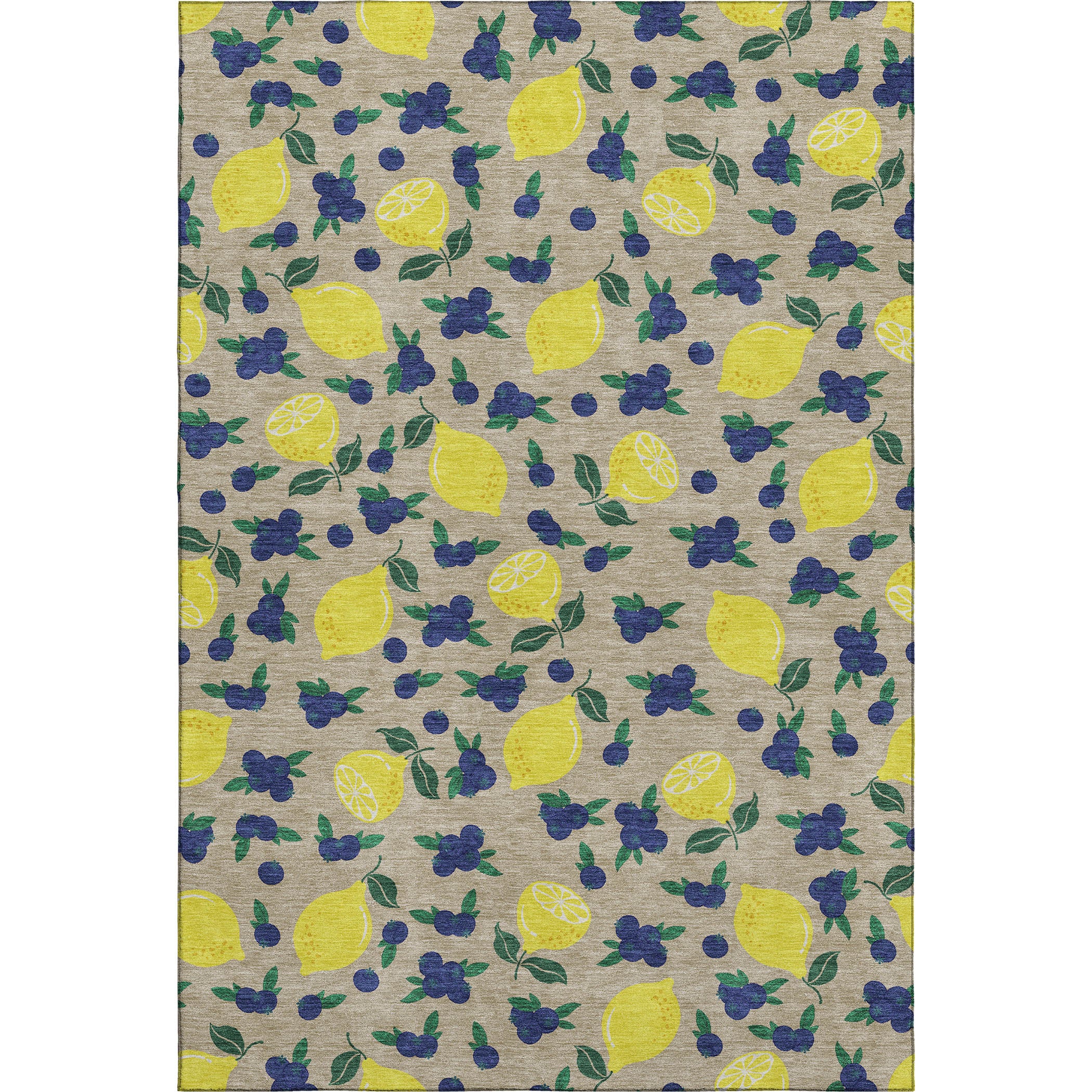 Lucerne Machine Washable Transitional Putty Ivory Rug 3' x 5' #shape_Rectangle