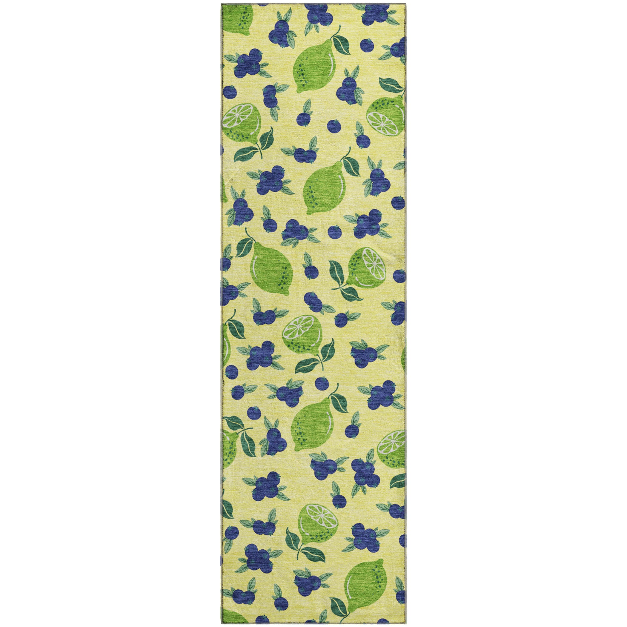 Lucerne Machine Washable Transitional Yellow Gold Rug 2'3" x 7'6" #shape_Runner