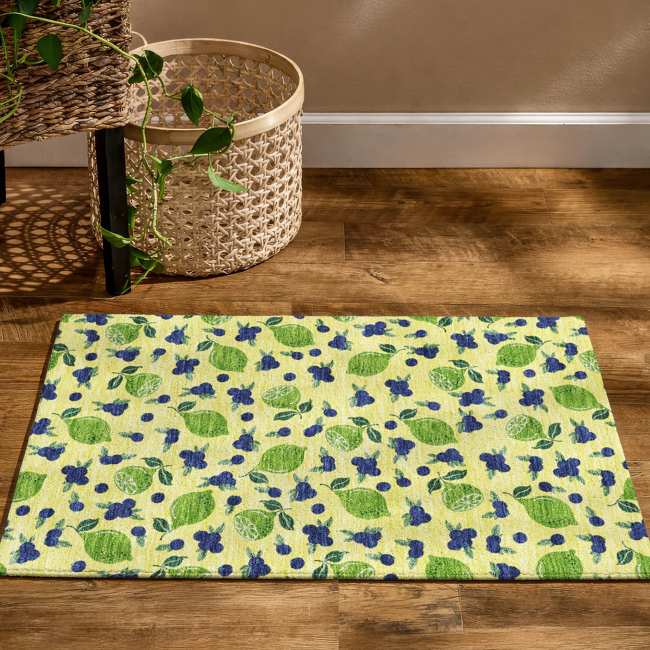 Lucerne Machine Washable Transitional Yellow Gold Rug 1'8" x 2'6" #shape_Rectangle