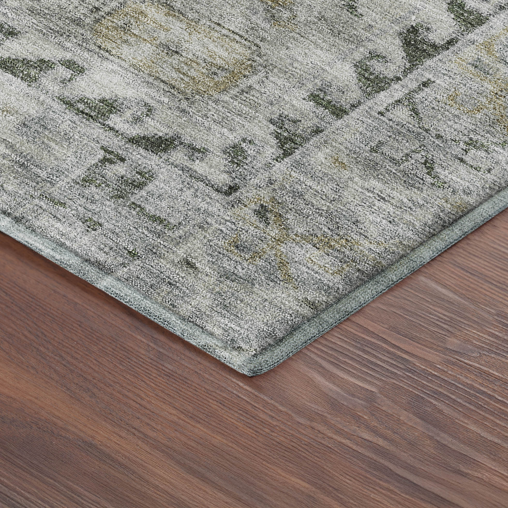 Sarajevo Machine Washable Traditional Taupe Brown Rug 1'8" x 2'6" #shape_Rectangle
