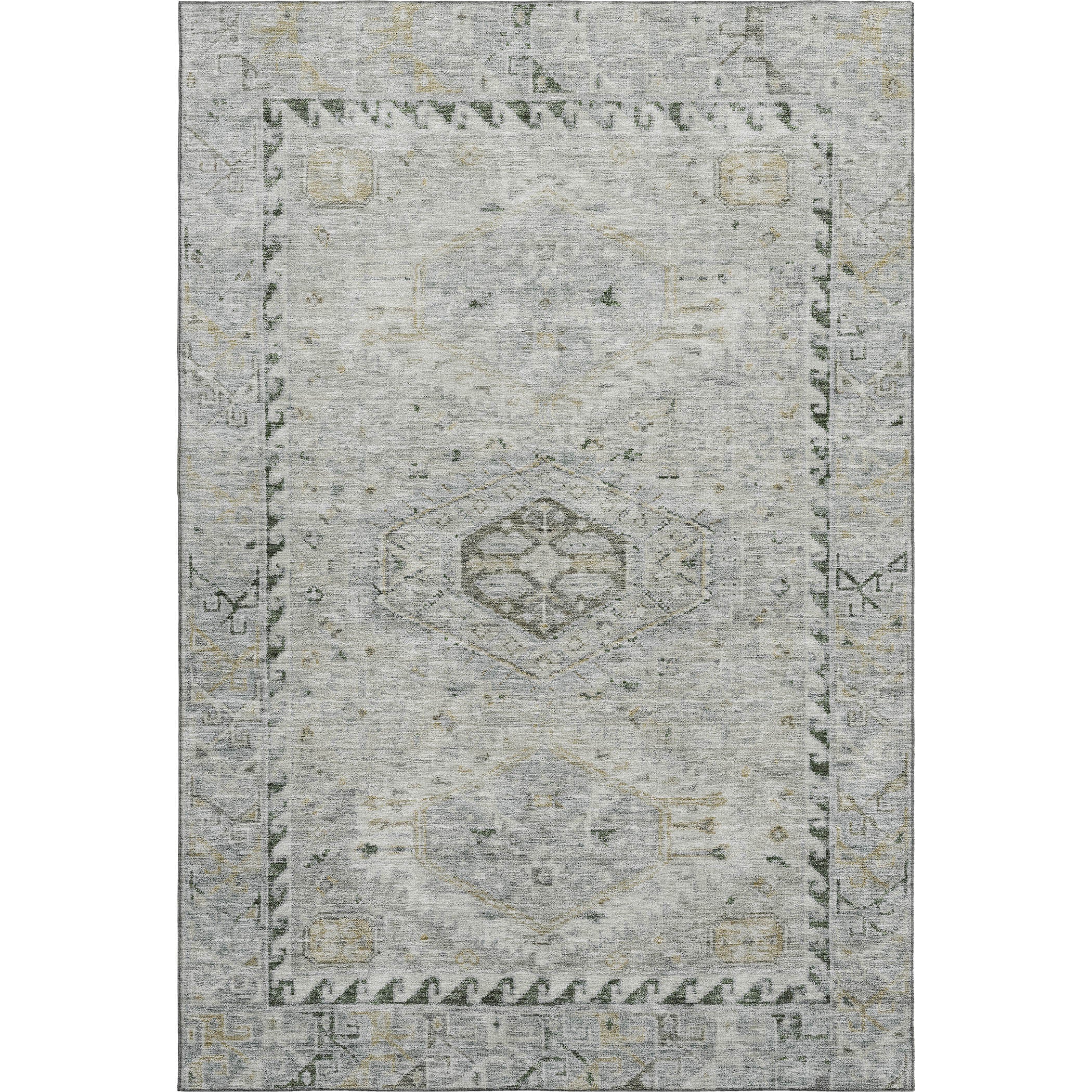 Sarajevo Machine Washable Traditional Taupe Brown Rug 3' x 5' #shape_Rectangle