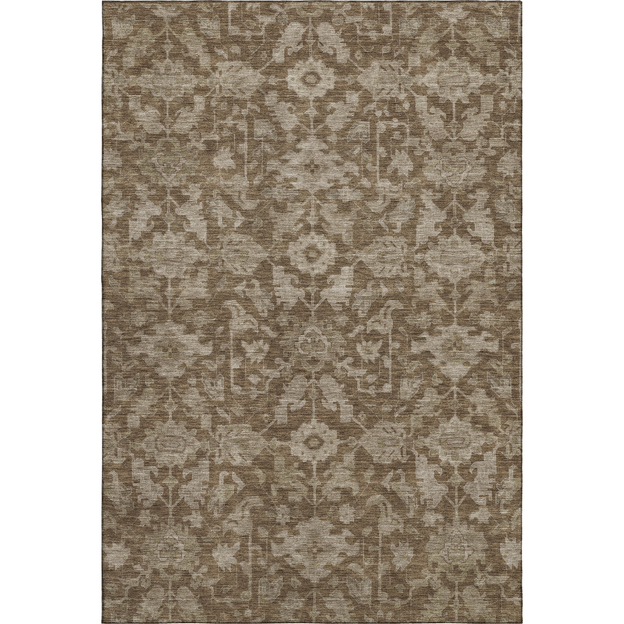 Sarajevo Machine Washable Traditional Brown Rug 3' x 5' #shape_Rectangle