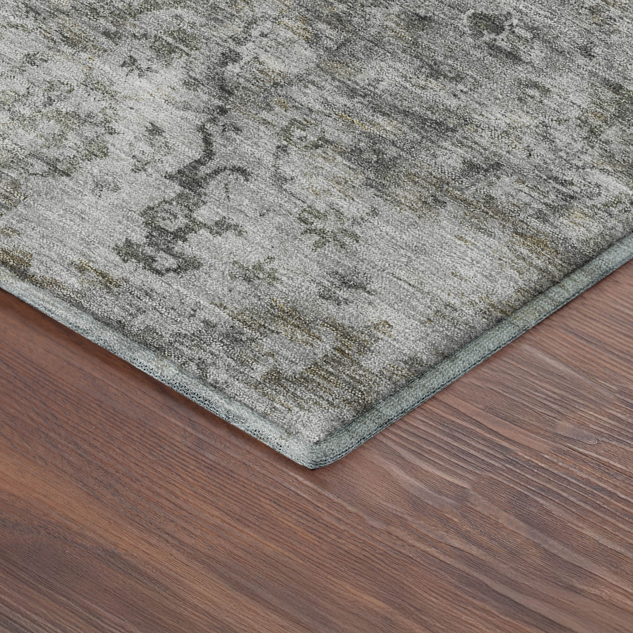Mdina Machine Washable Traditional Beige Brown Rug 1'8" x 2'6" #shape_Rectangle