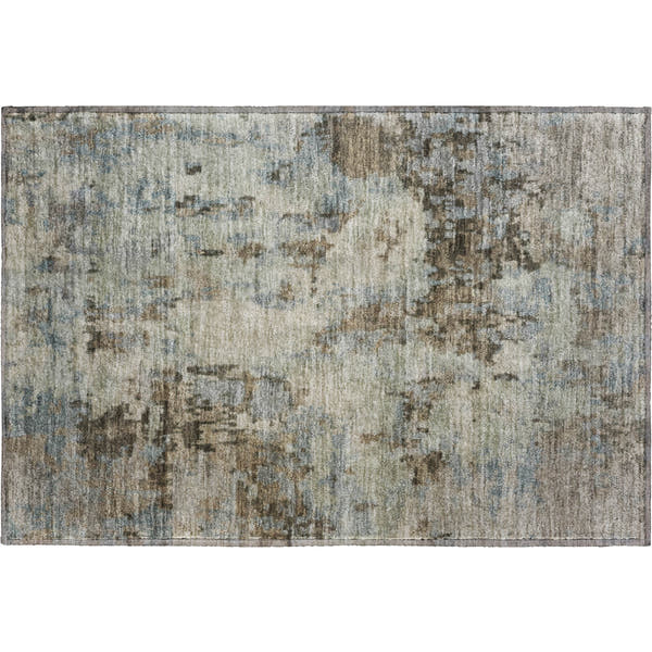 Cairo Machine Washable Transitional Beige Brown Rug 1'8" x 2'6"