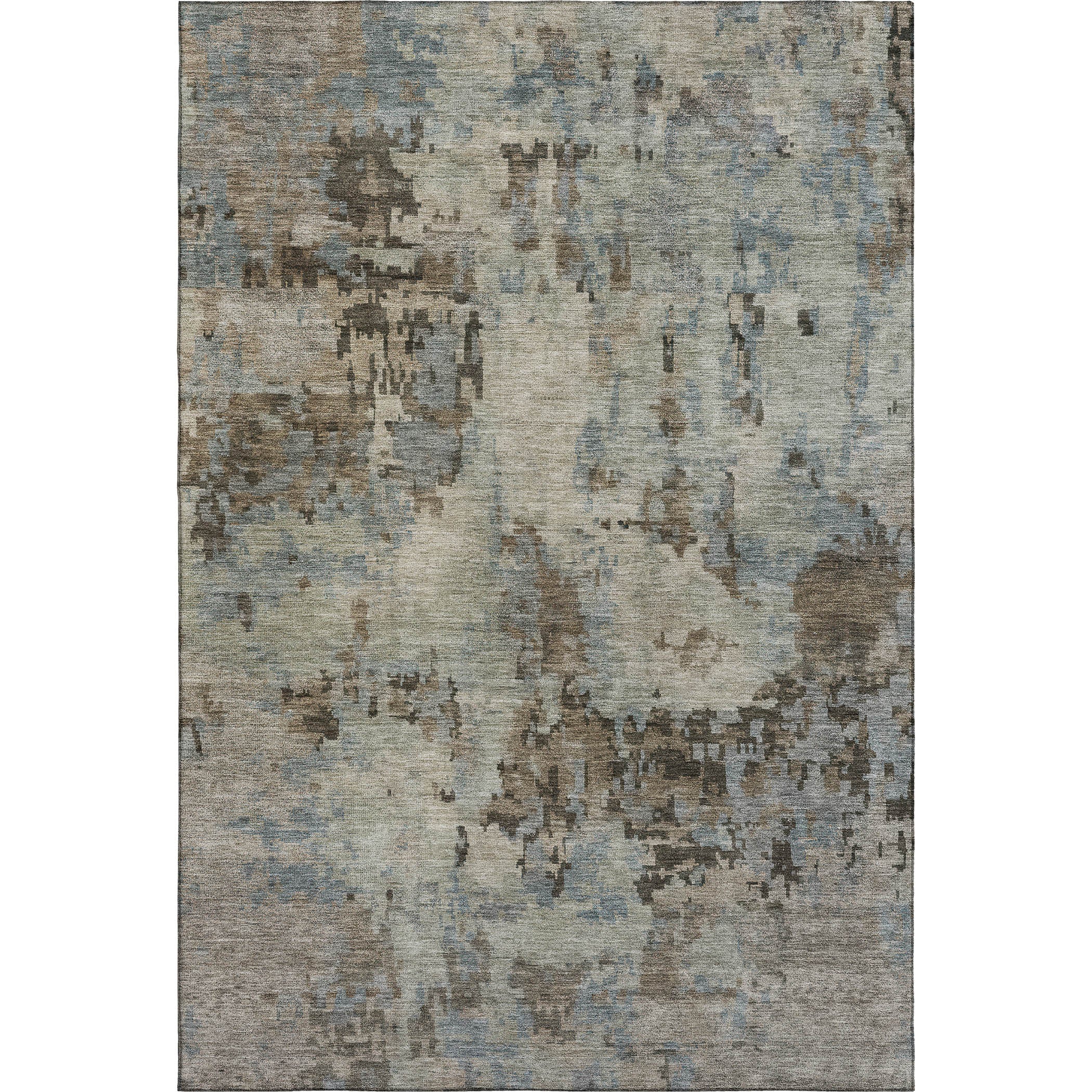 Cairo Machine Washable Transitional Beige Brown Rug 3' x 5' #shape_Rectangle