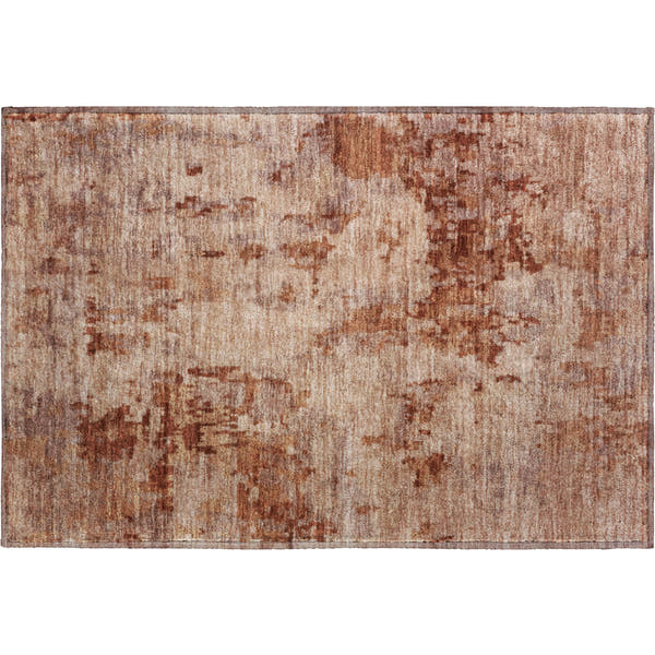 Cairo Machine Washable Transitional Copper Orange Rug 1'8" x 2'6"
