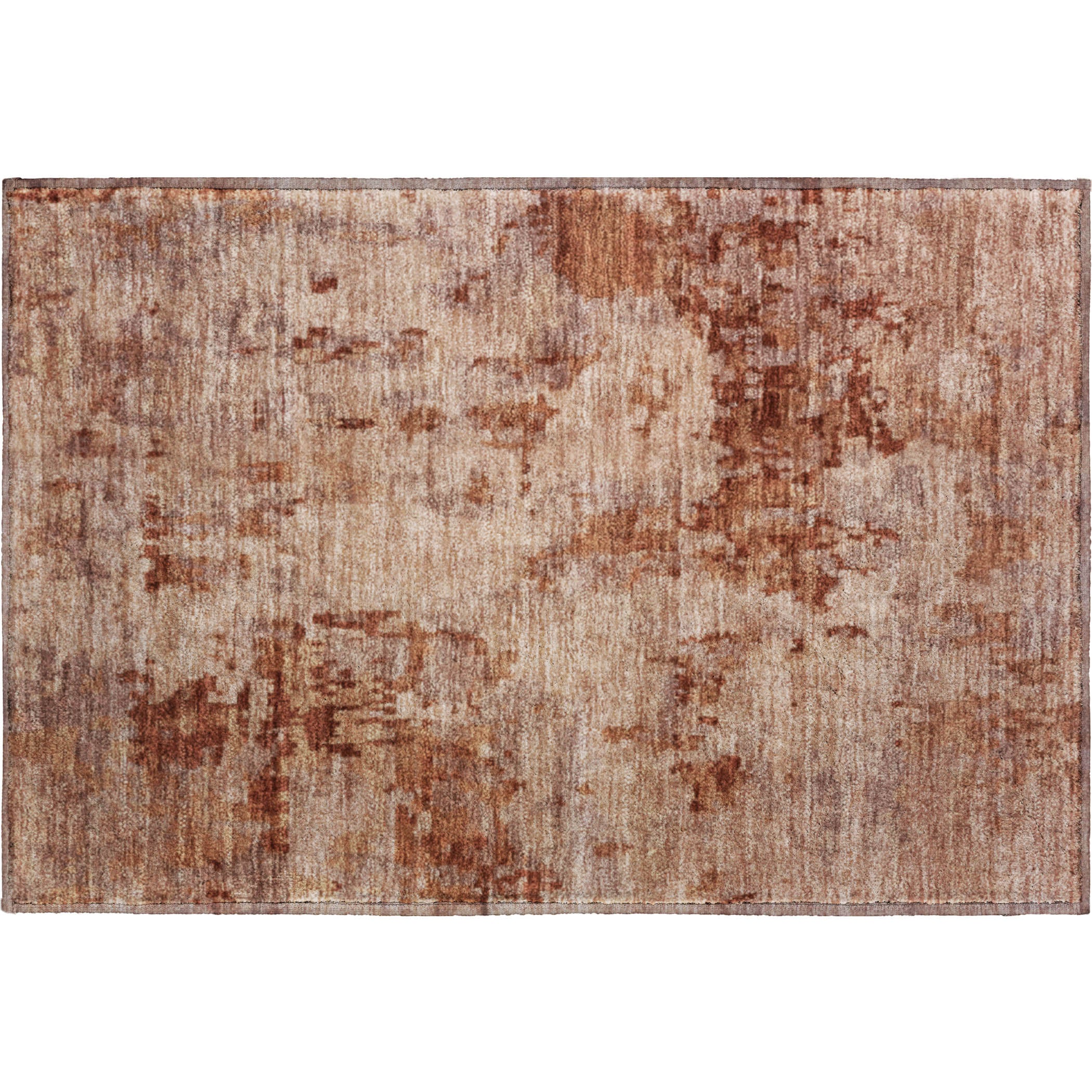 Cairo Machine Washable Transitional Copper Orange Rug 1'8" x 2'6" #shape_Rectangle