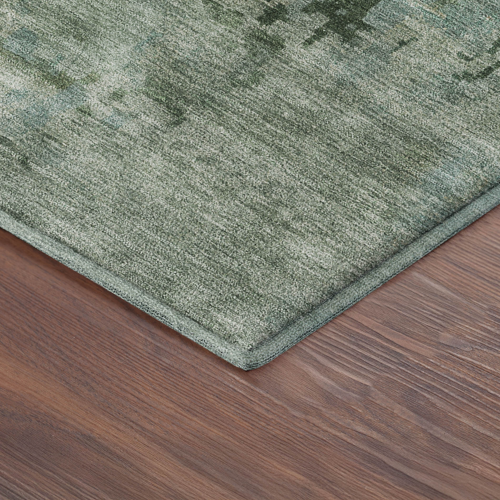 Cairo Machine Washable Transitional Sage Green Rug 1'8" x 2'6" #shape_Rectangle