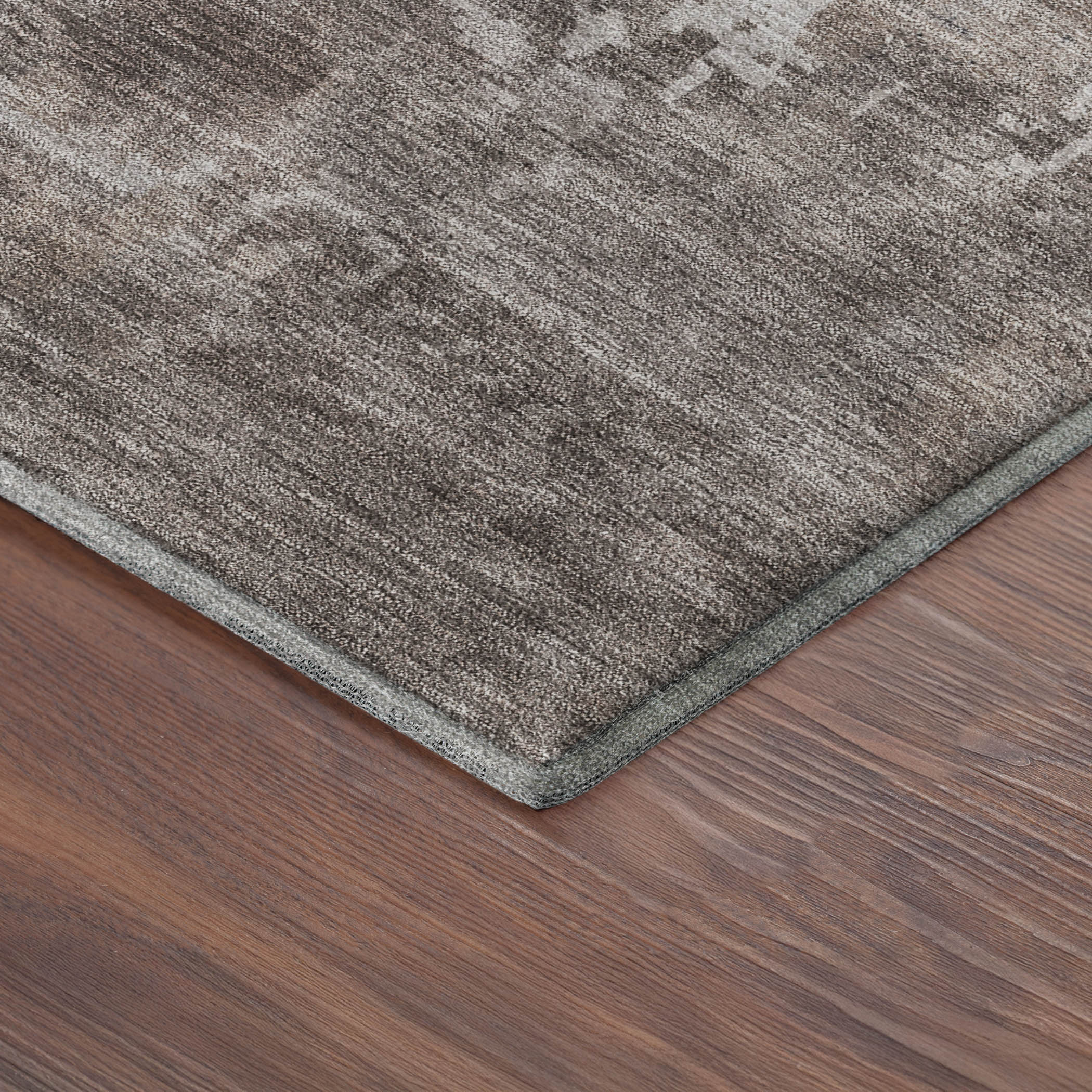 Kotor Machine Washable Transitional Brown Rug 1'8" x 2'6" #shape_Rectangle