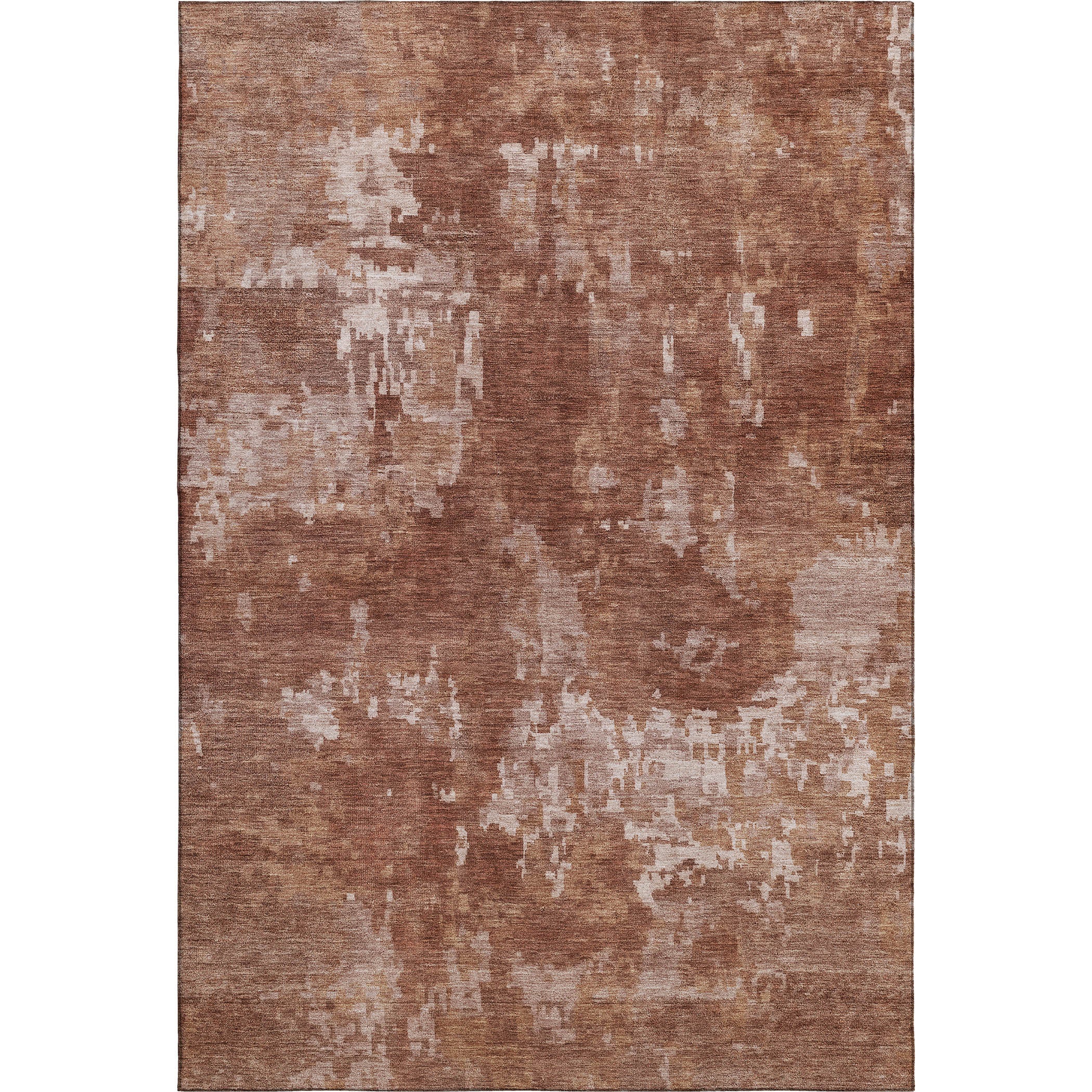 Kotor Machine Washable Transitional Copper Orange Rug 3' x 5' #shape_Rectangle