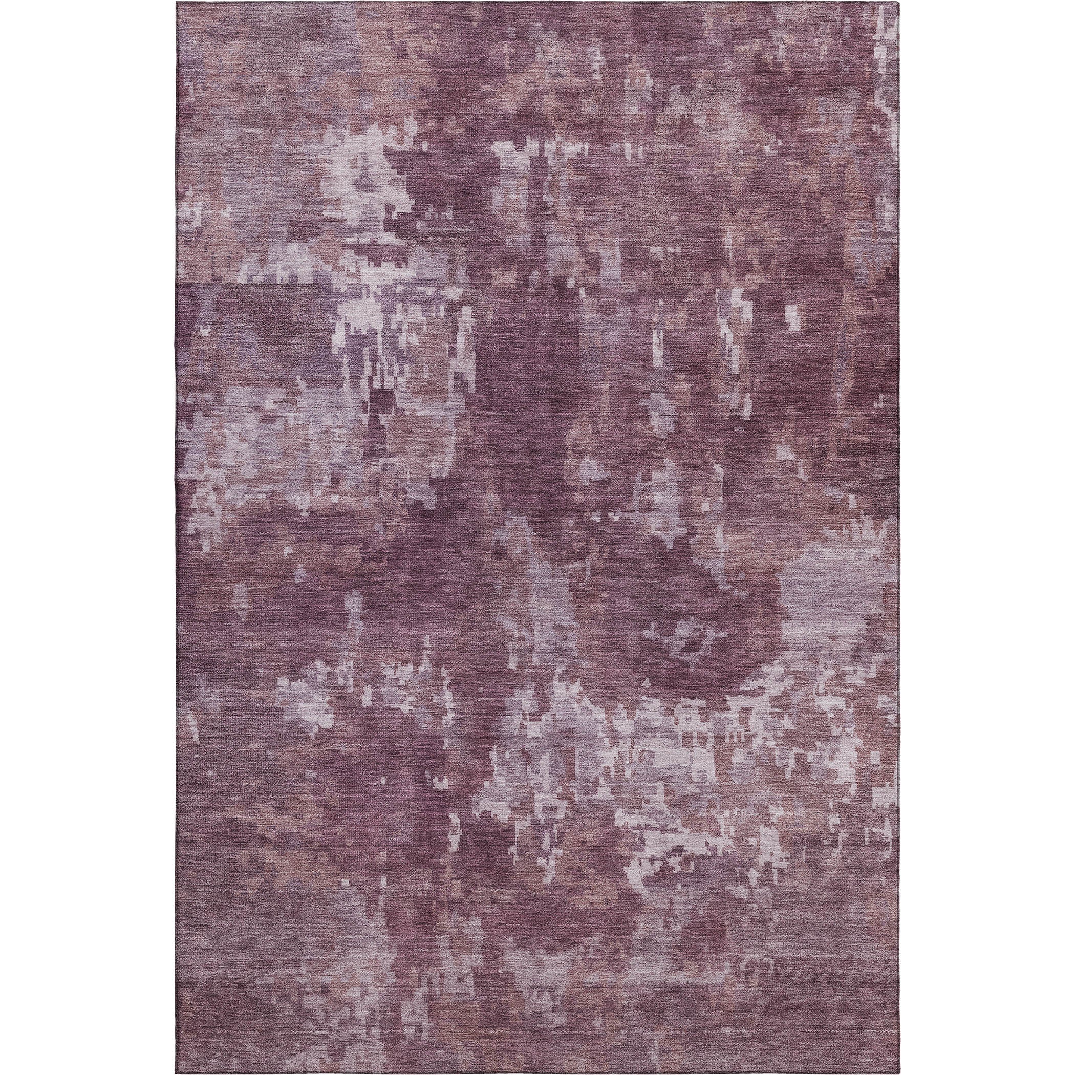 Kotor Machine Washable Transitional Merlot Red Rug 3' x 5' #shape_Rectangle