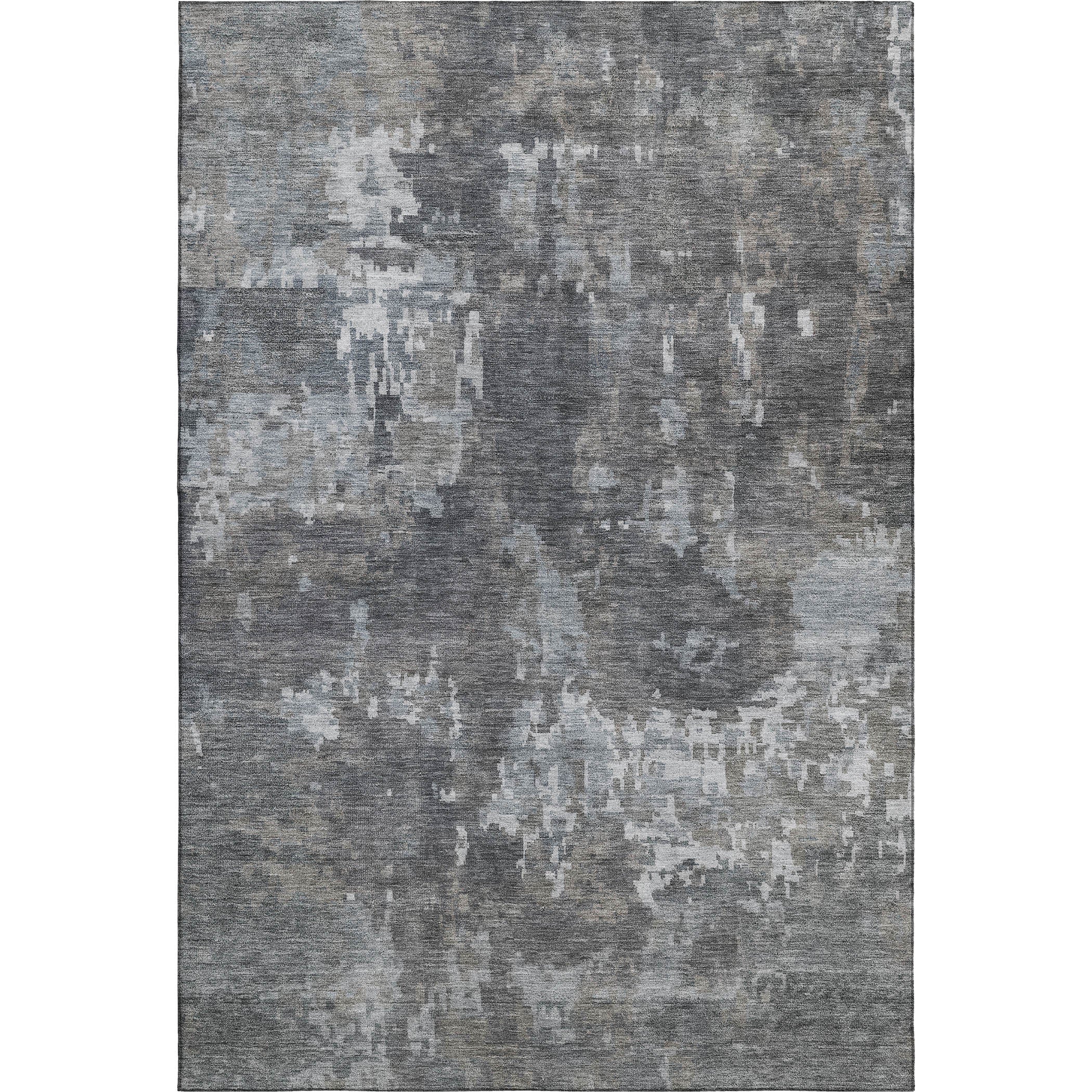 Kotor Machine Washable Transitional Taupe Brown Rug 3' x 5' #shape_Rectangle