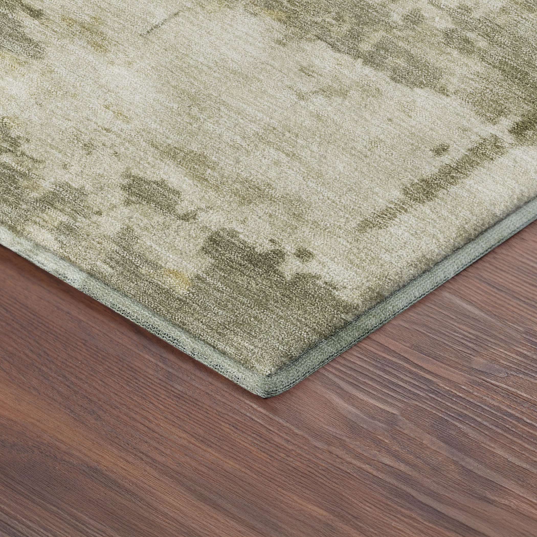 Kyoto Machine Washable Transitional Sage Green Rug 1'8" x 2'6" #shape_Rectangle
