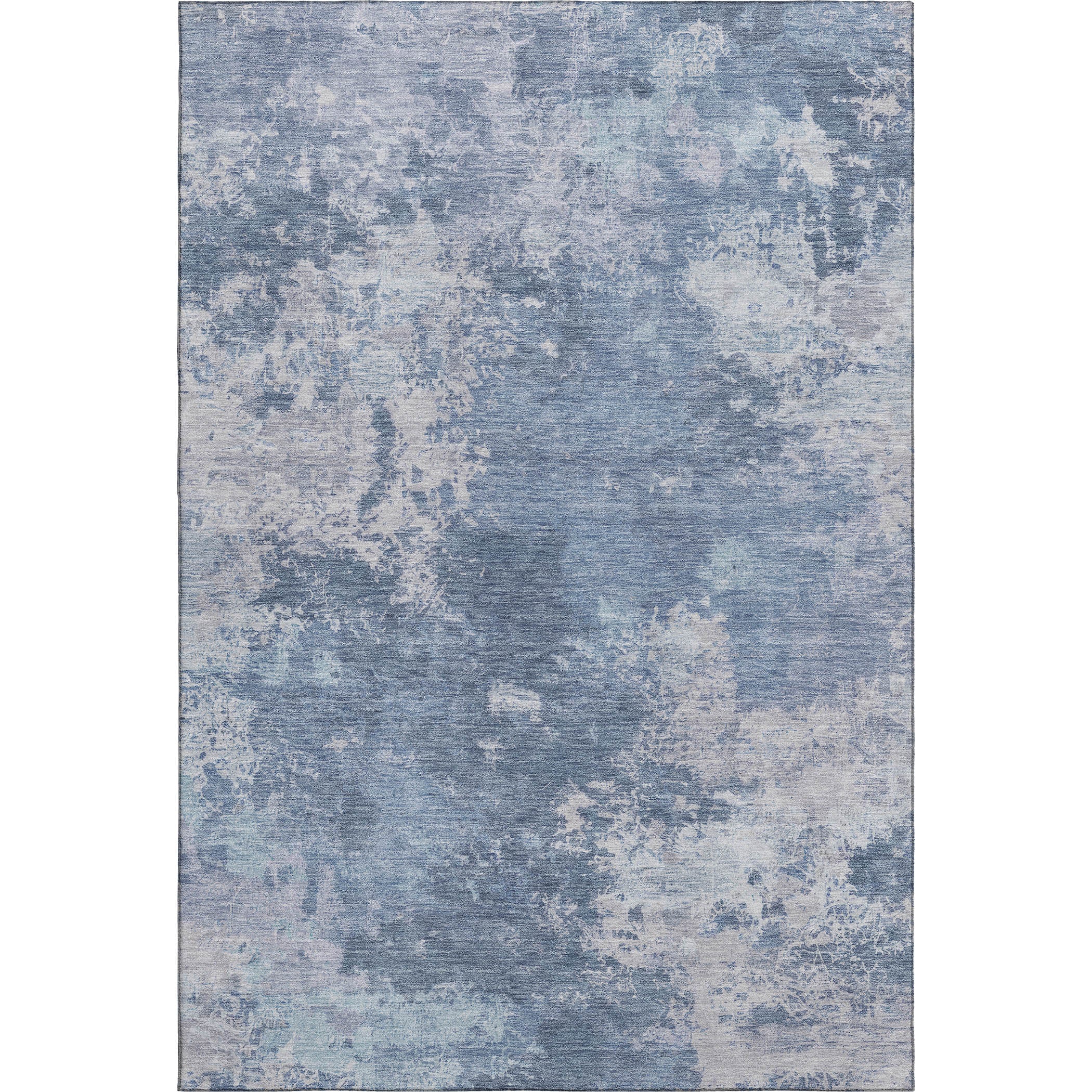 Tbilisi Machine Washable Transitional Blue Rug 3' x 5' #shape_Rectangle