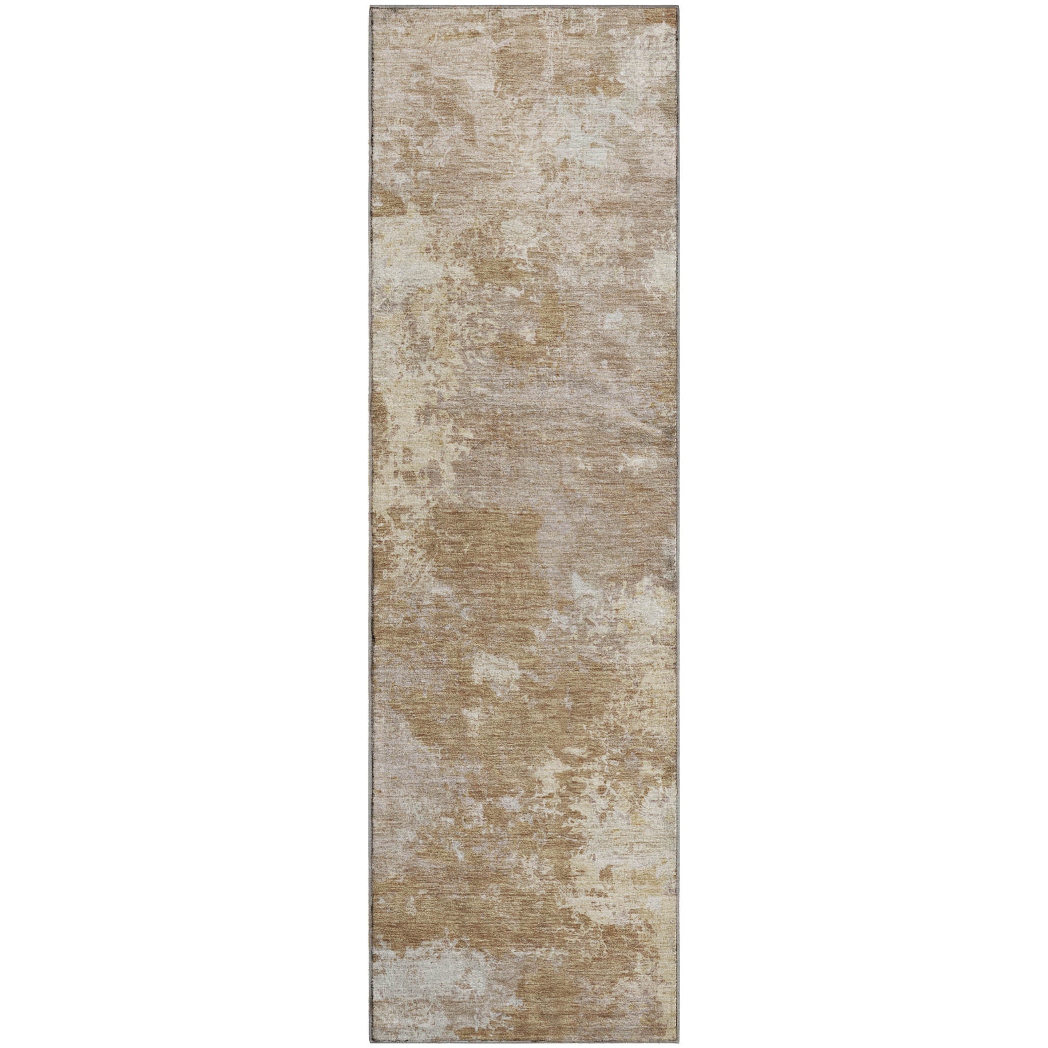 Tbilisi Machine Washable Transitional Brown Rug 2'3" x 7'6" #shape_Runner