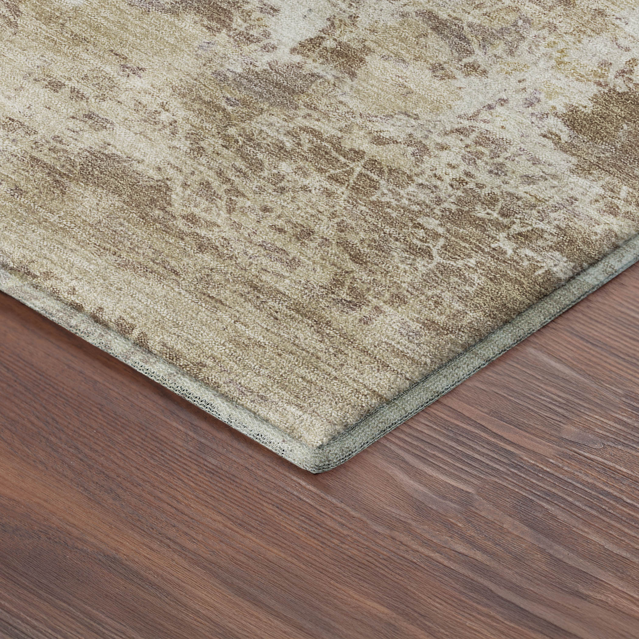 Tbilisi Machine Washable Transitional Brown Rug 1'8" x 2'6" #shape_Rectangle