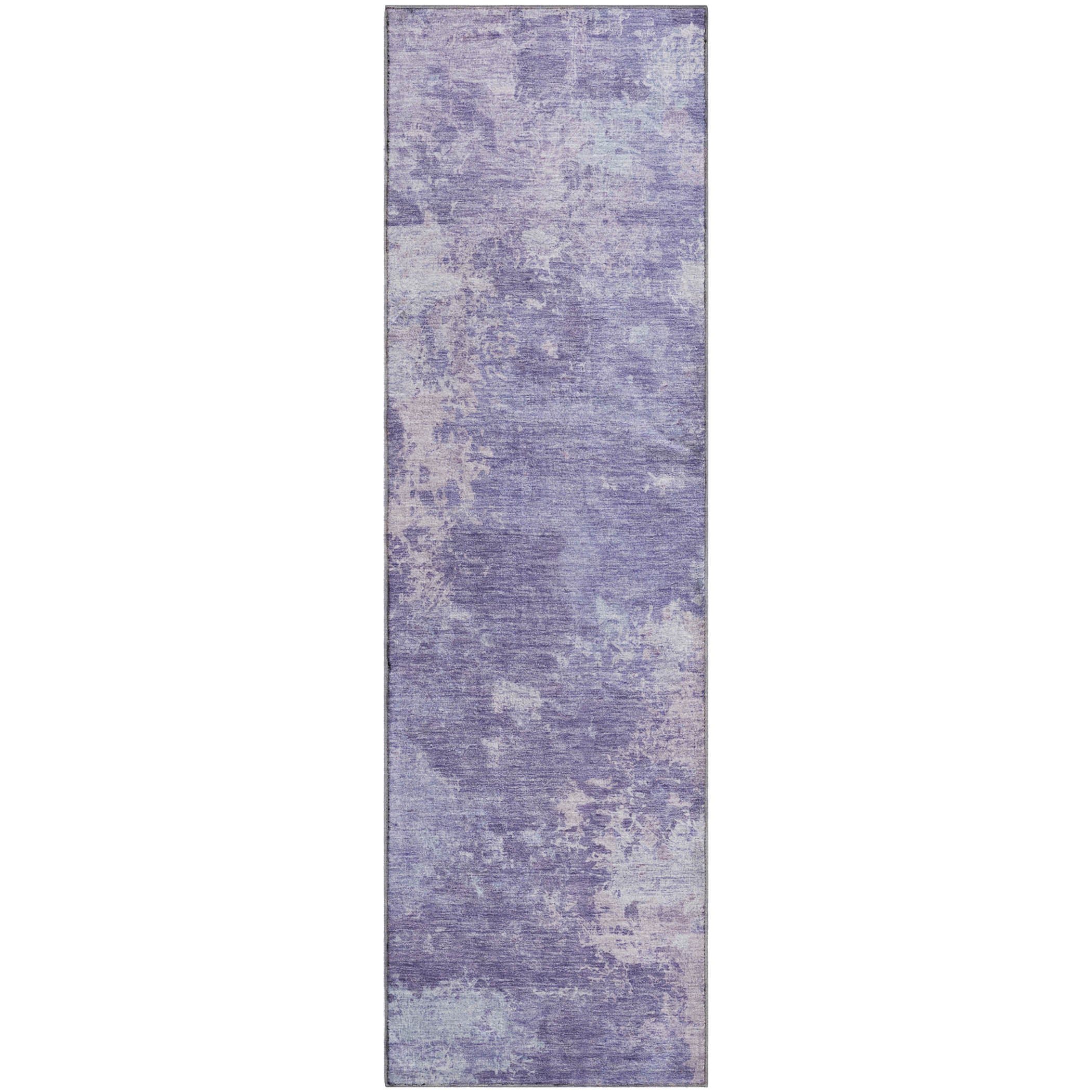 Tbilisi Machine Washable Transitional Plum Purple Rug 2'3" x 7'6" #shape_Runner
