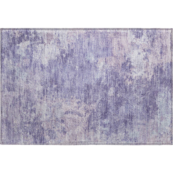 Tbilisi Machine Washable Transitional Plum Purple Rug 1'8" x 2'6"