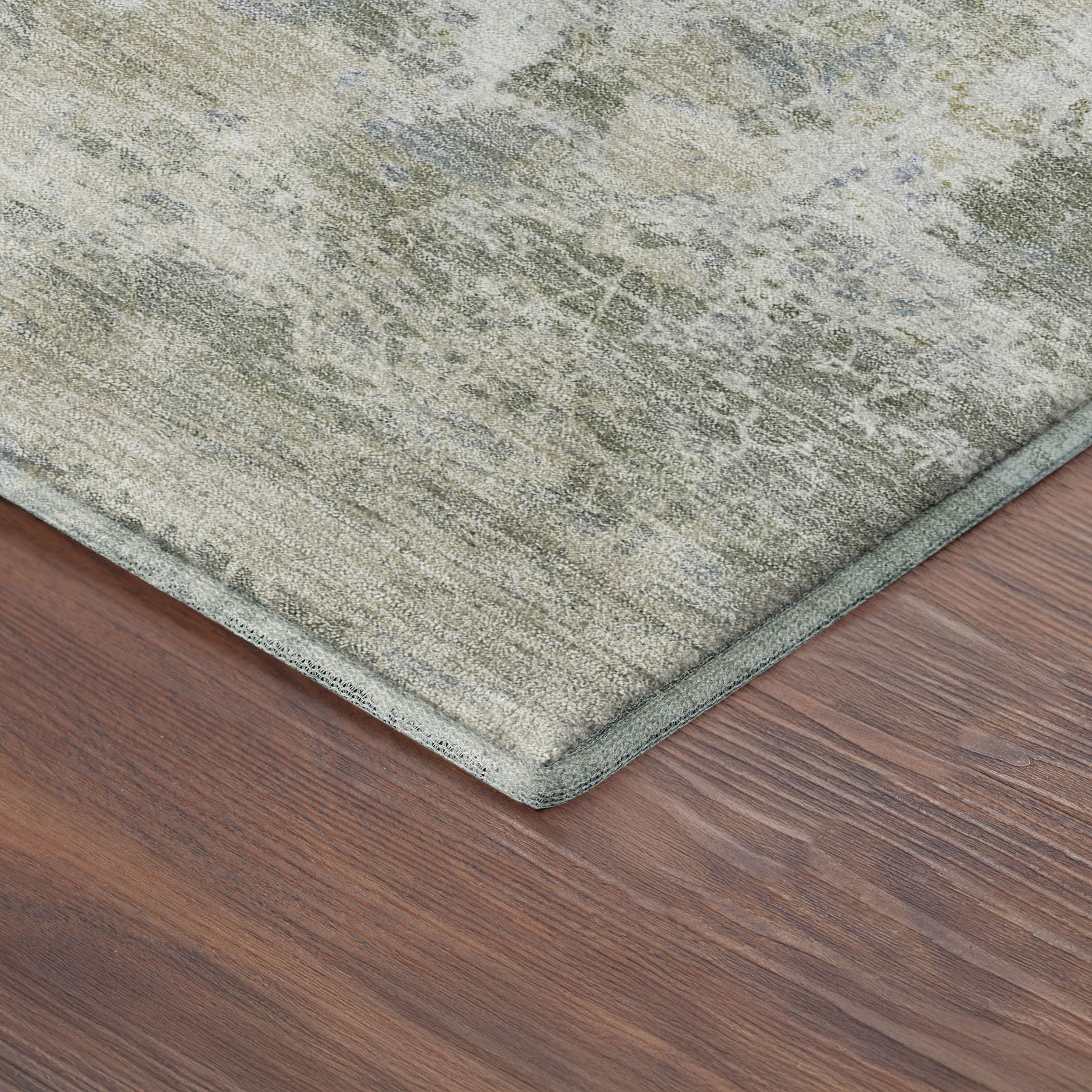 Tbilisi Machine Washable Transitional Sage Green Rug 1'8" x 2'6" #shape_Rectangle