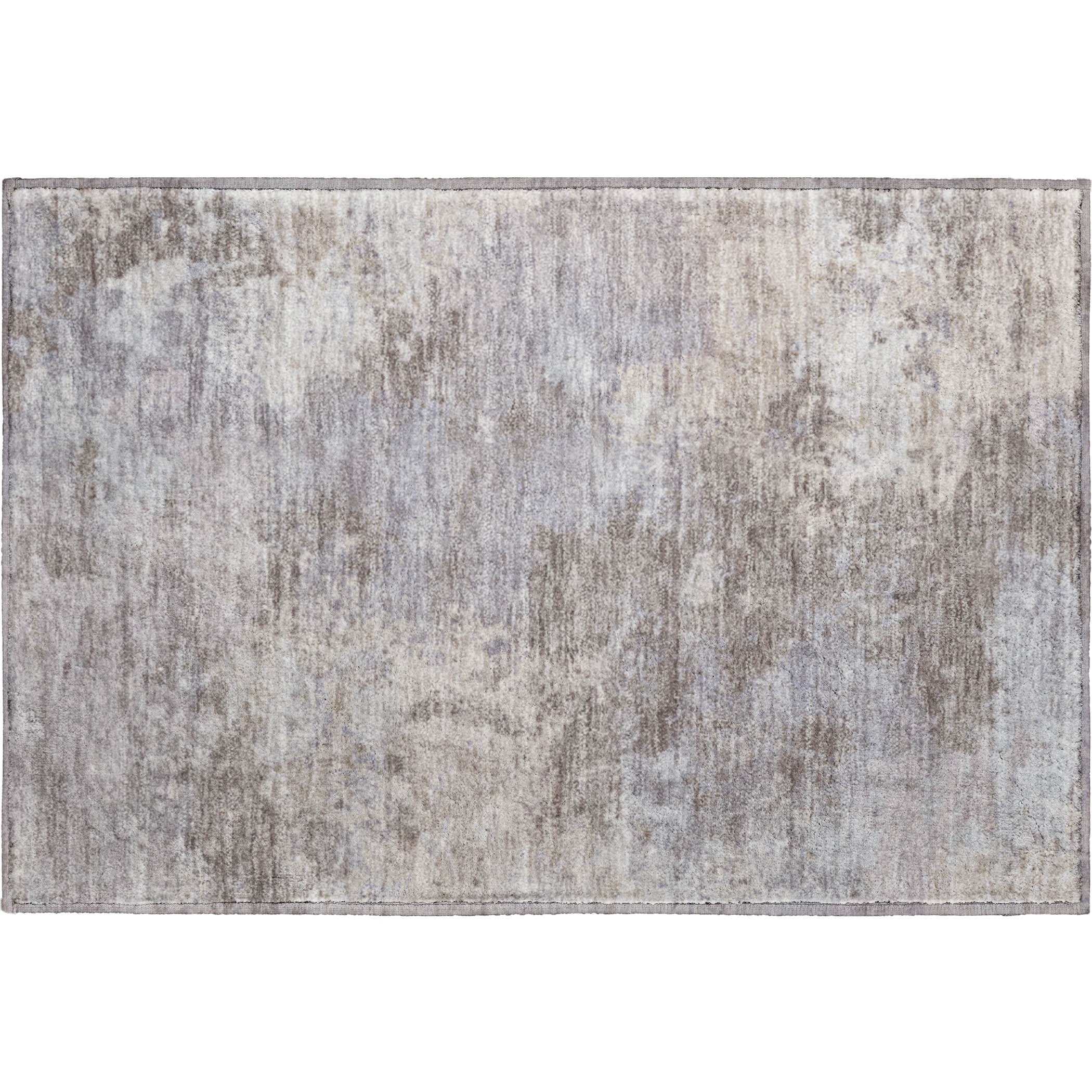 Tbilisi Machine Washable Transitional Taupe Brown Rug 1'8" x 2'6" #shape_Rectangle
