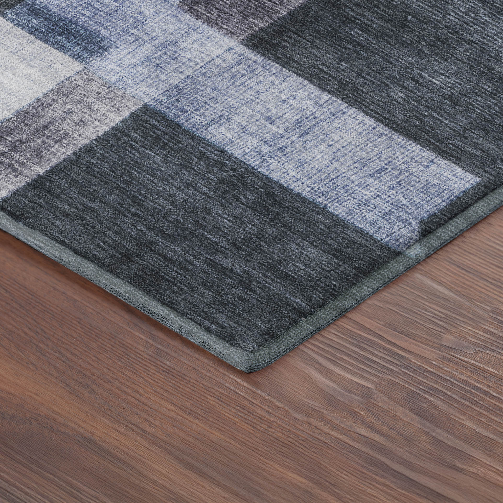 Athens Machine Washable Traditional Blue Rug 1'8" x 2'6" #shape_Rectangle
