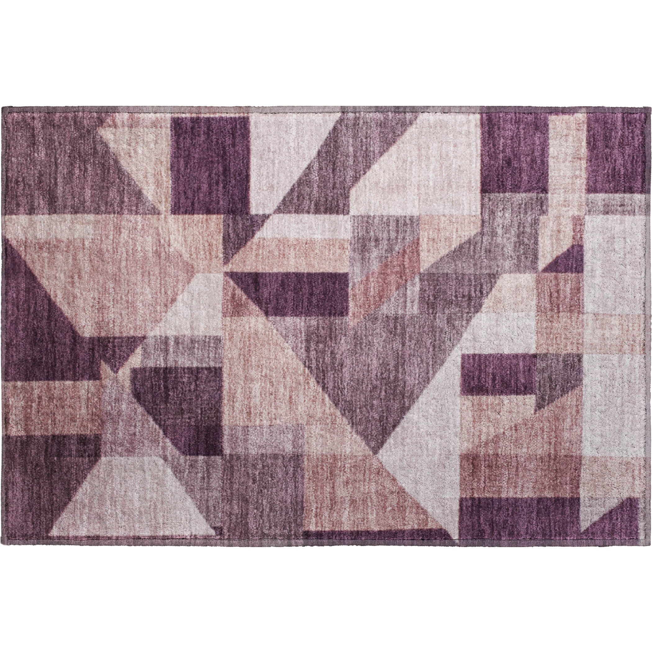Athens Machine Washable Traditional Eggplant Purple Rug 1'8" x 2'6" #shape_Rectangle