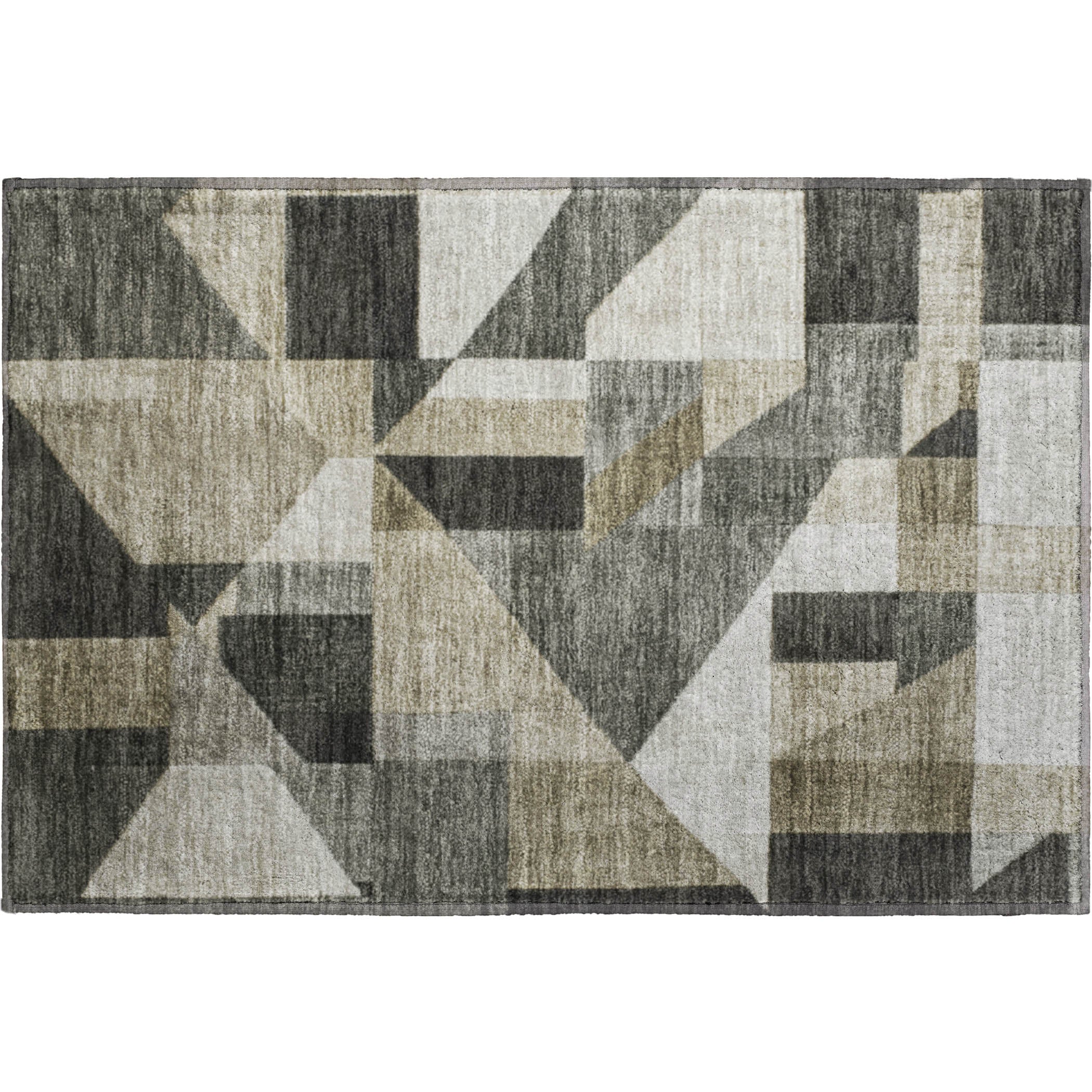 Athens Machine Washable Traditional Pewter Gray Rug 1'8" x 2'6" #shape_Rectangle