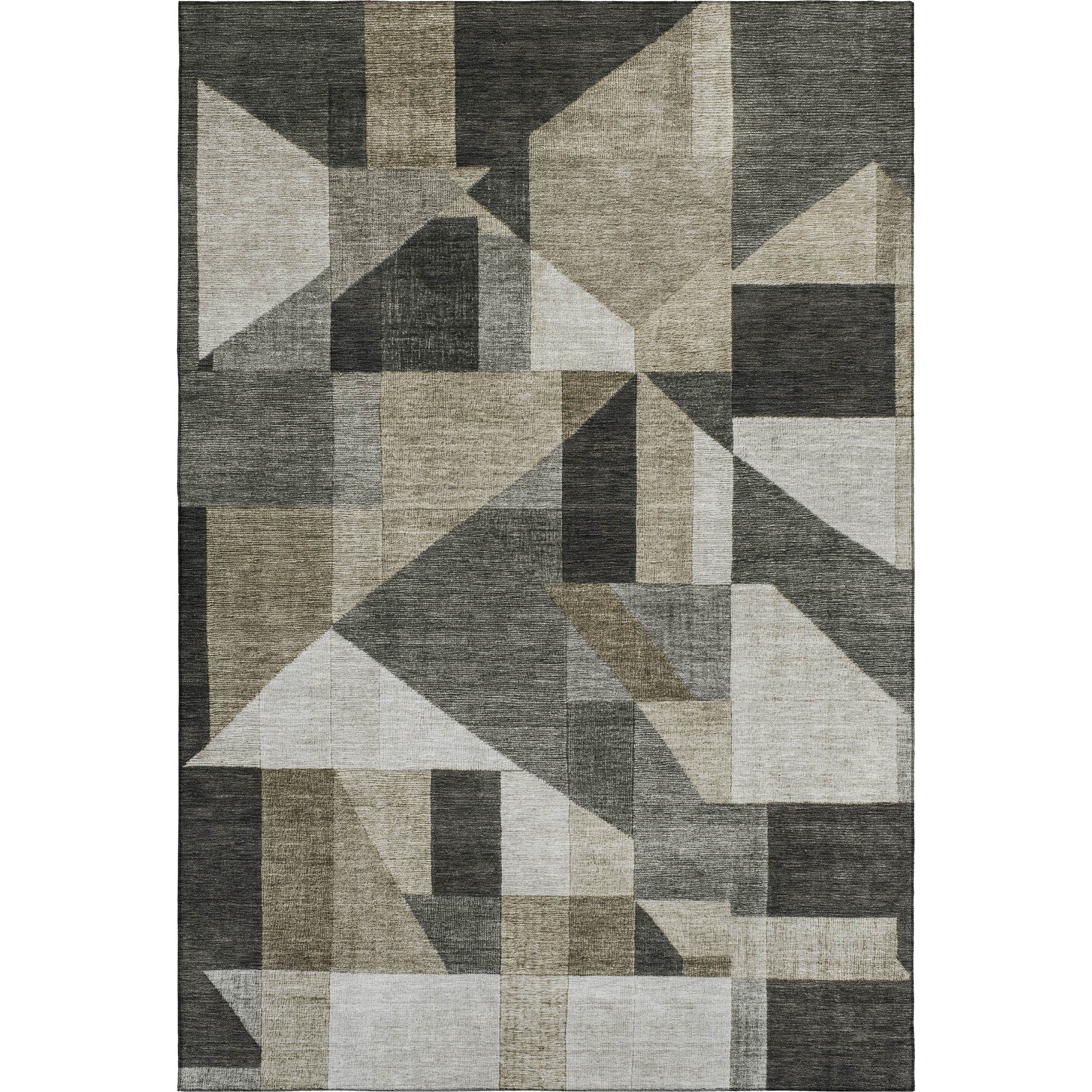 Athens Machine Washable Traditional Pewter Gray Rug 3' x 5' #shape_Rectangle
