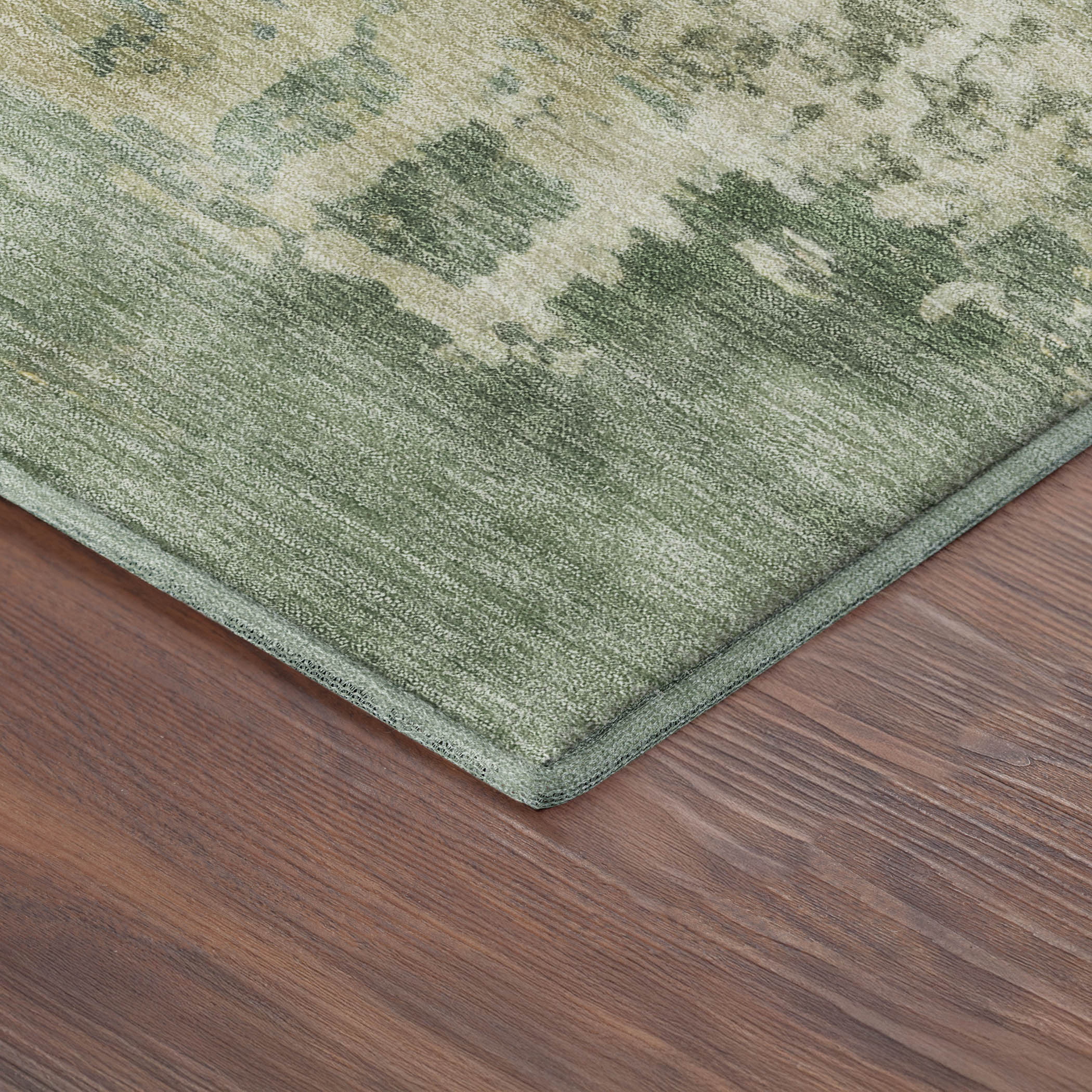 Split Machine Washable Transitional Sage Green Rug 1'8" x 2'6" #shape_Rectangle