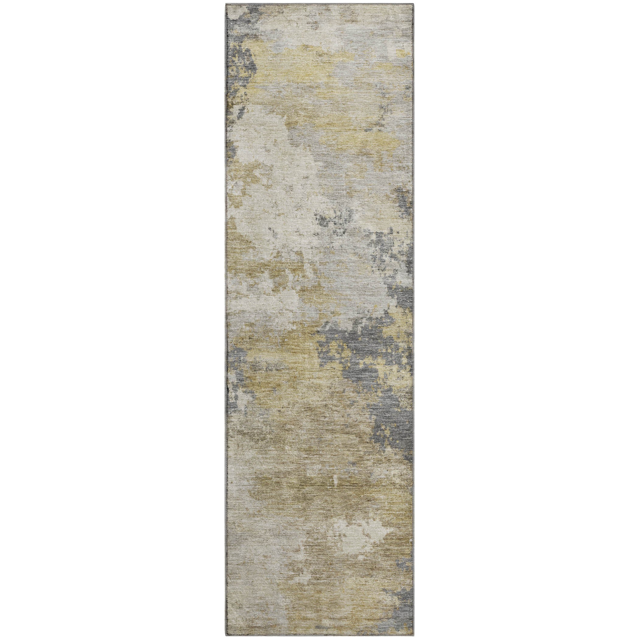 Seville Machine Washable Traditional Gray Rug 2'3" x 7'6" #shape_Runner