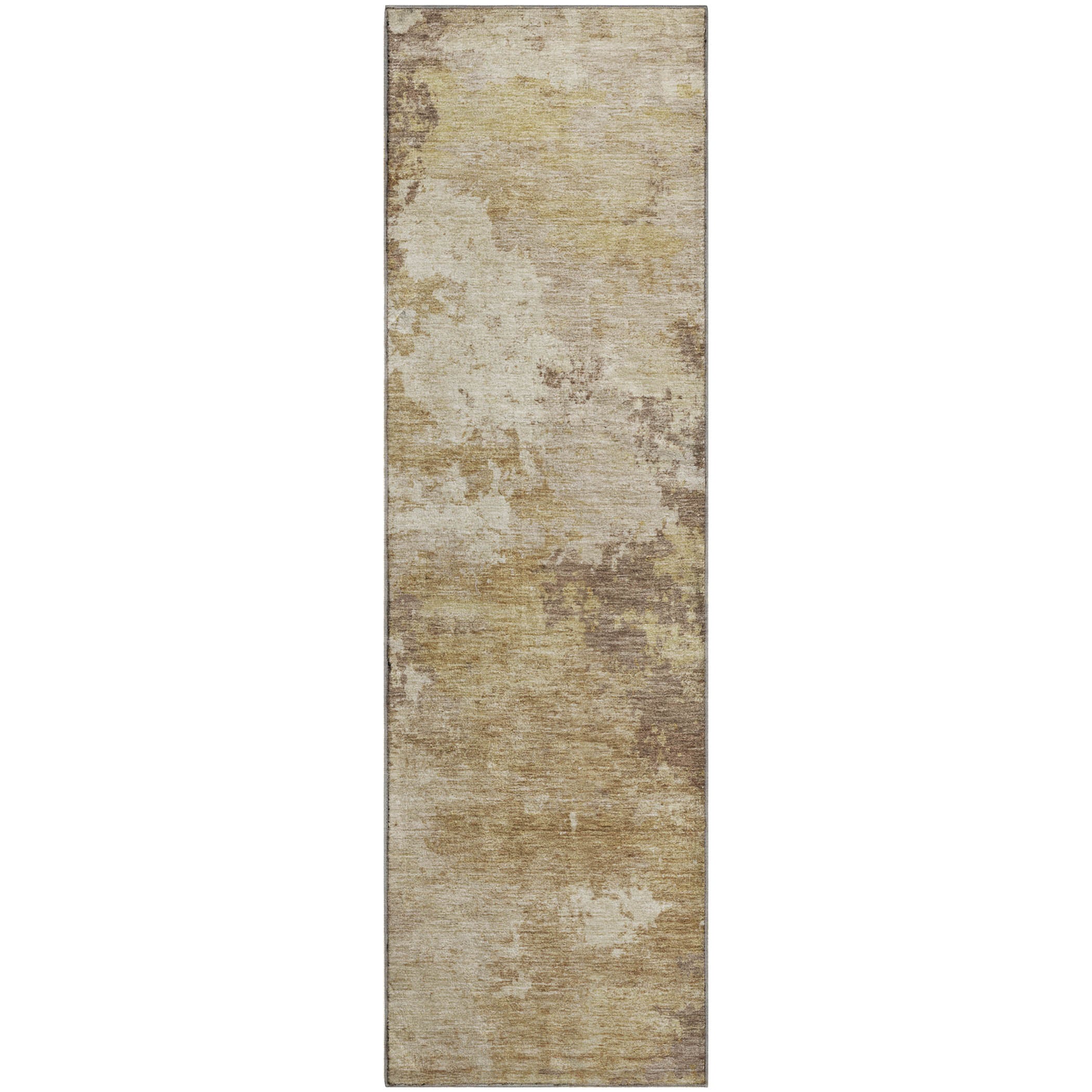 Seville Machine Washable Traditional Wheat Gold Rug 2'3" x 7'6" #shape_Runner