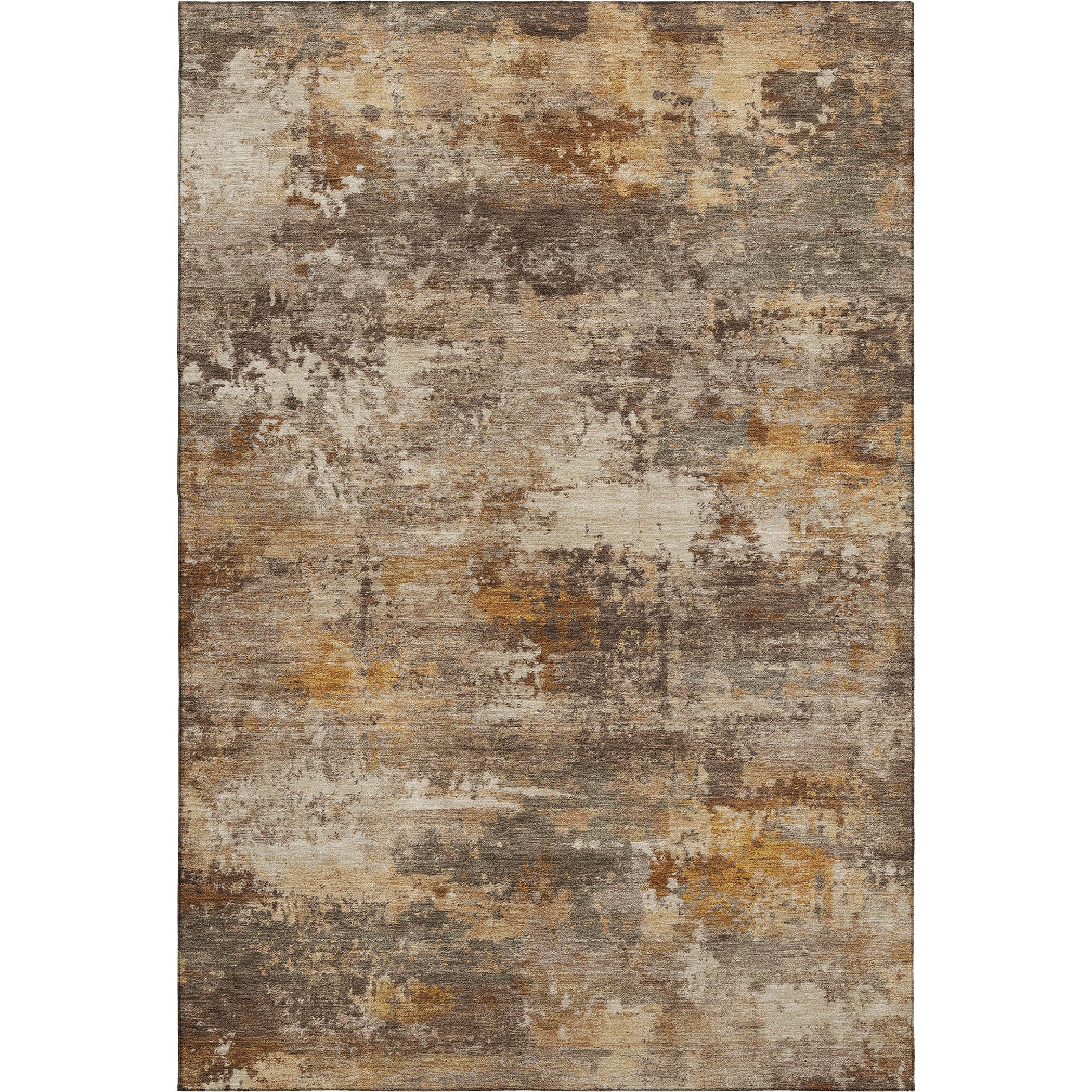 Ghent Machine Washable Transitional Paprika Orange Rug 3' x 5' #shape_Rectangle
