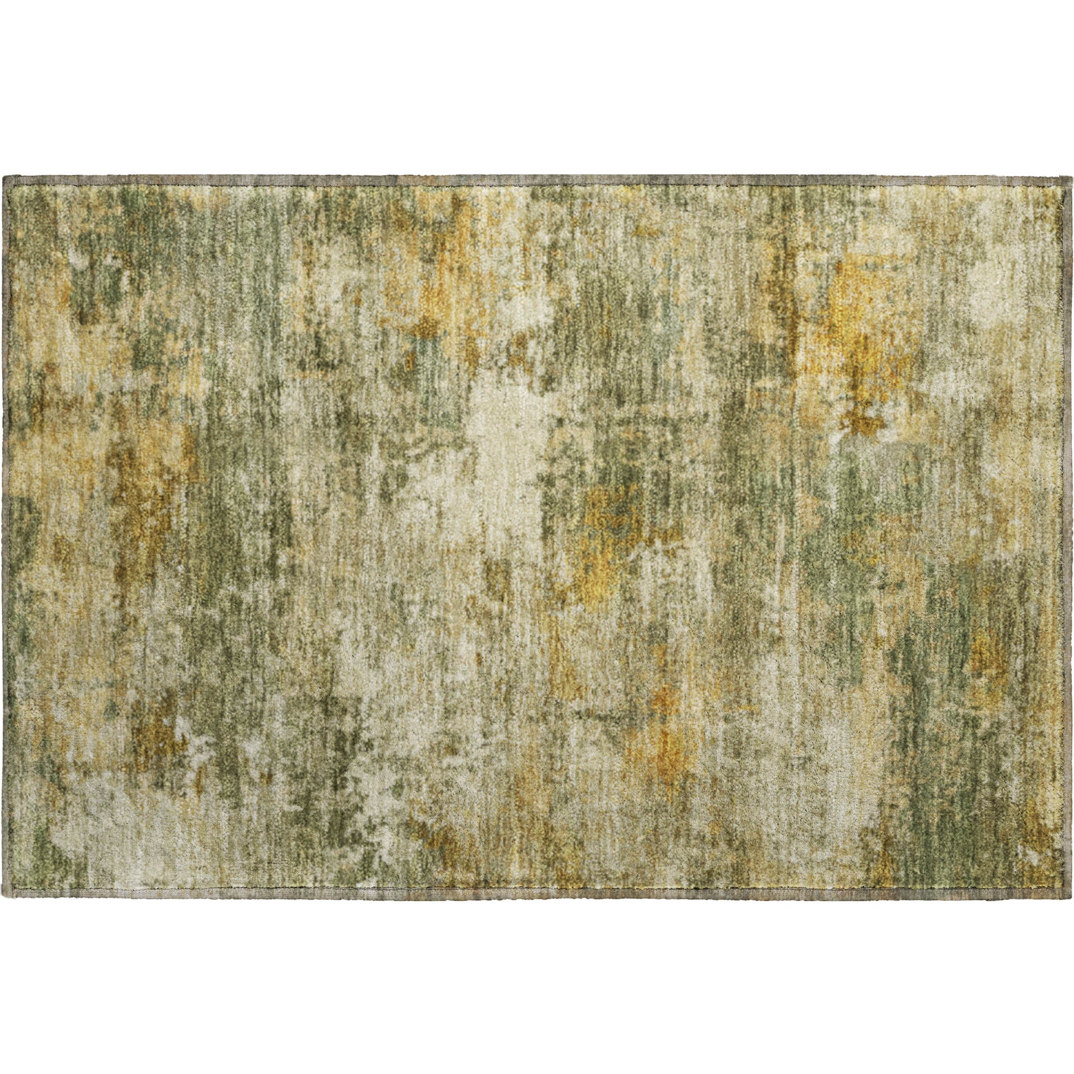 Ghent Machine Washable Transitional Sage Green Rug 1'8" x 2'6" #shape_Rectangle