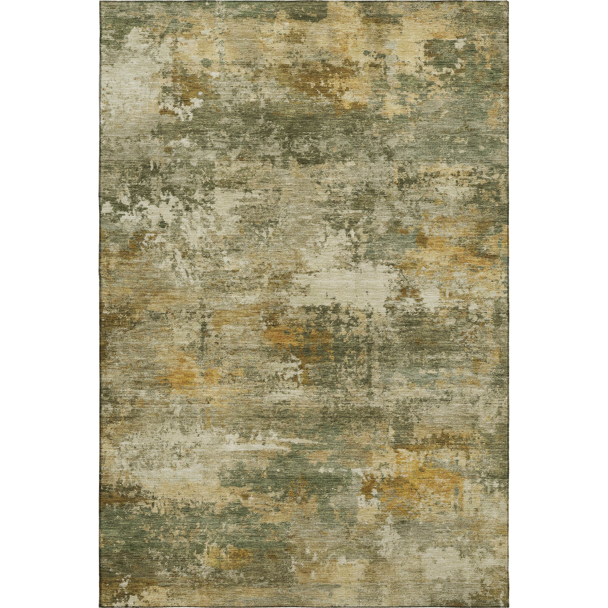 Ghent Machine Washable Transitional Sage Green Rug 3' x 5' #shape_Rectangle