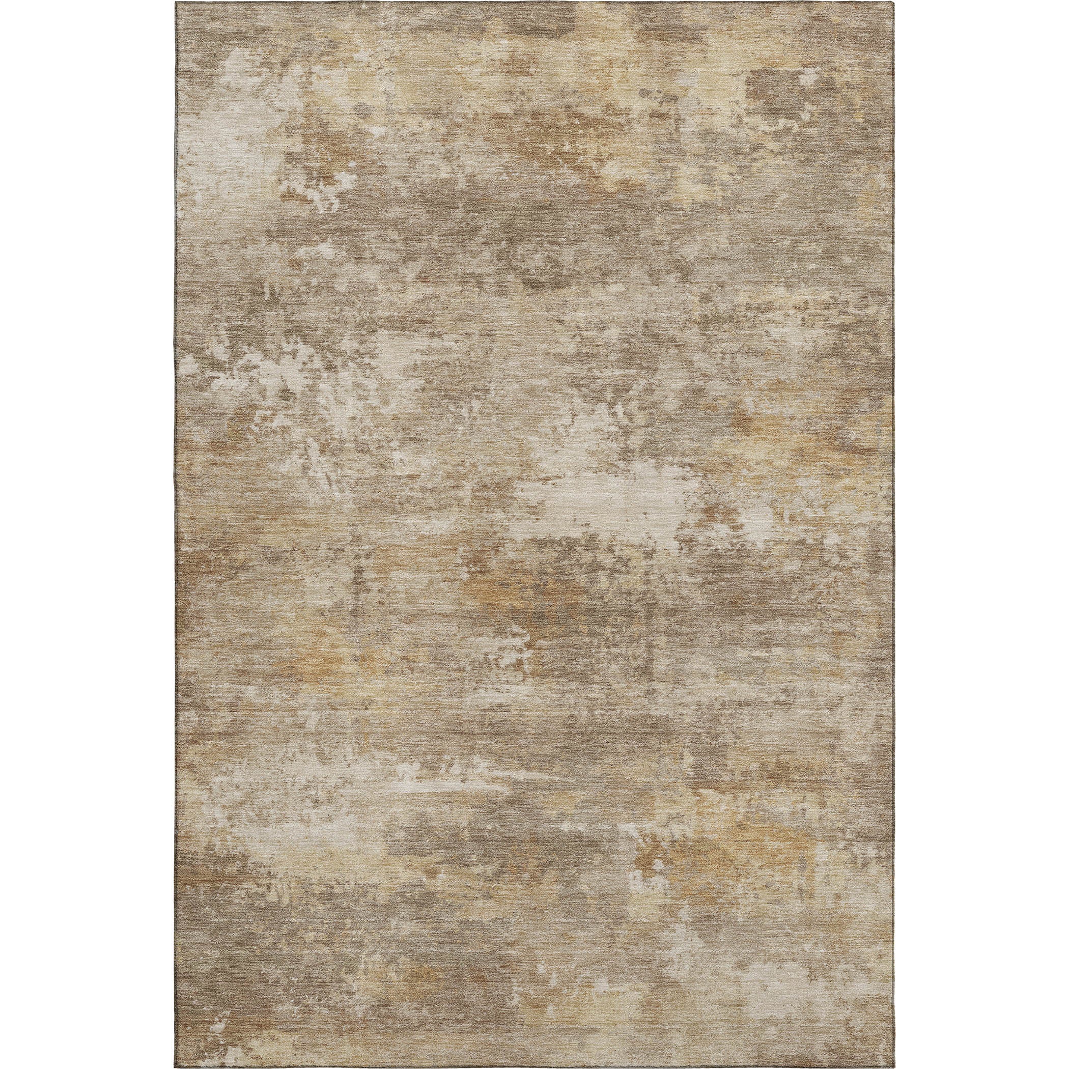 Bangkok Machine Washable Transitional Khaki Brown Rug 3' x 5' #shape_Rectangle