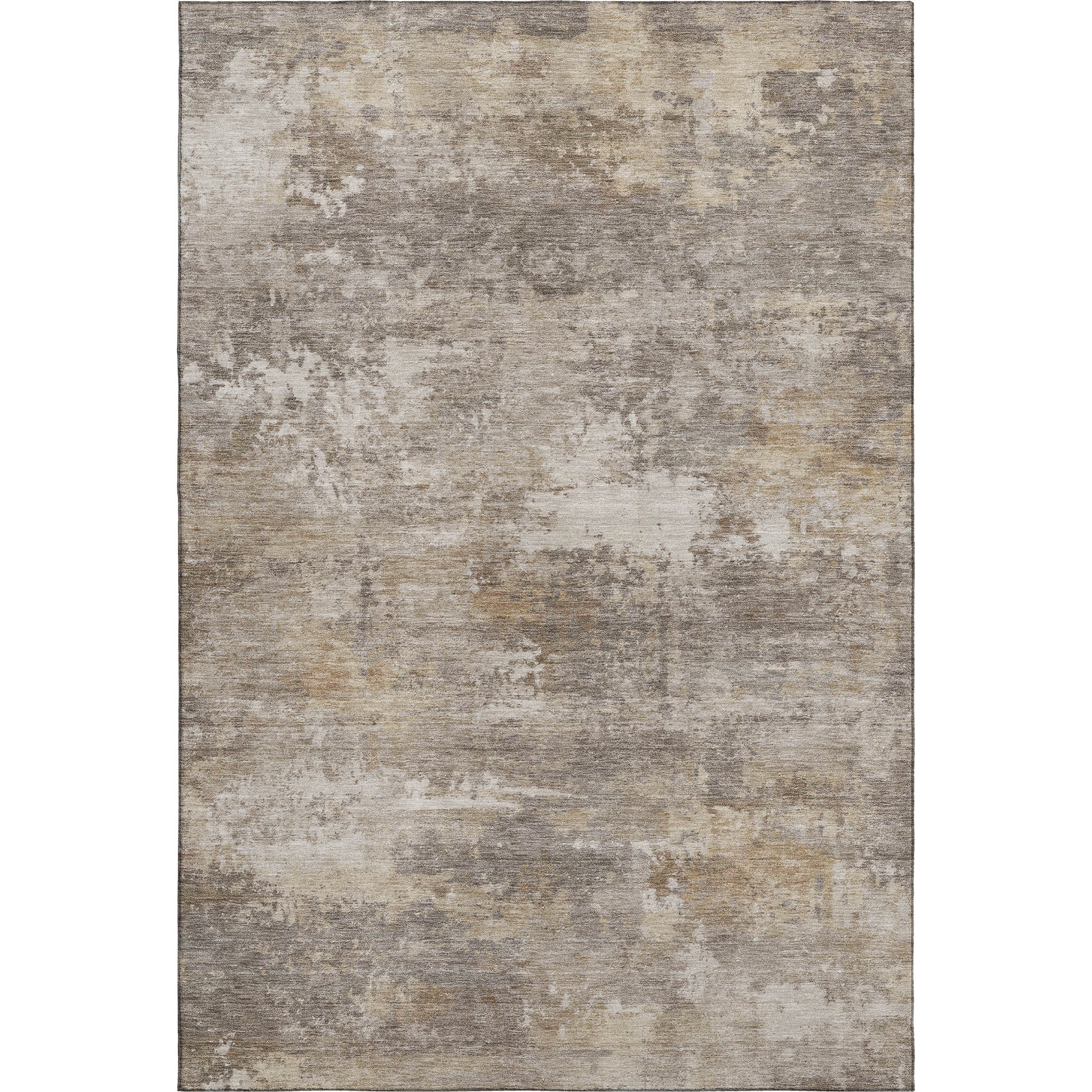 Bangkok Machine Washable Transitional Pewter Gray Rug 3' x 5' #shape_Rectangle