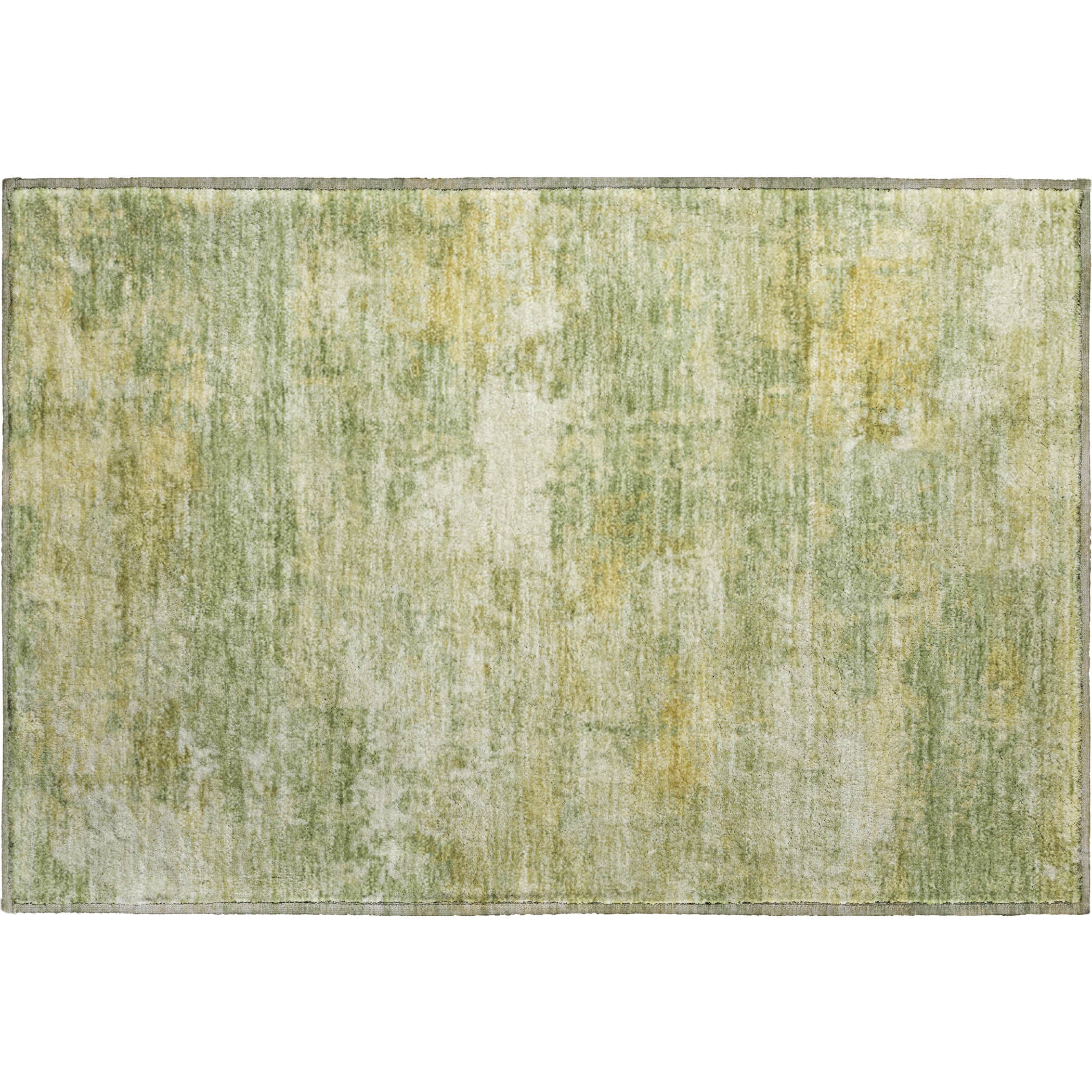 Bangkok Machine Washable Transitional Sage Green Rug 1'8" x 2'6" #shape_Rectangle