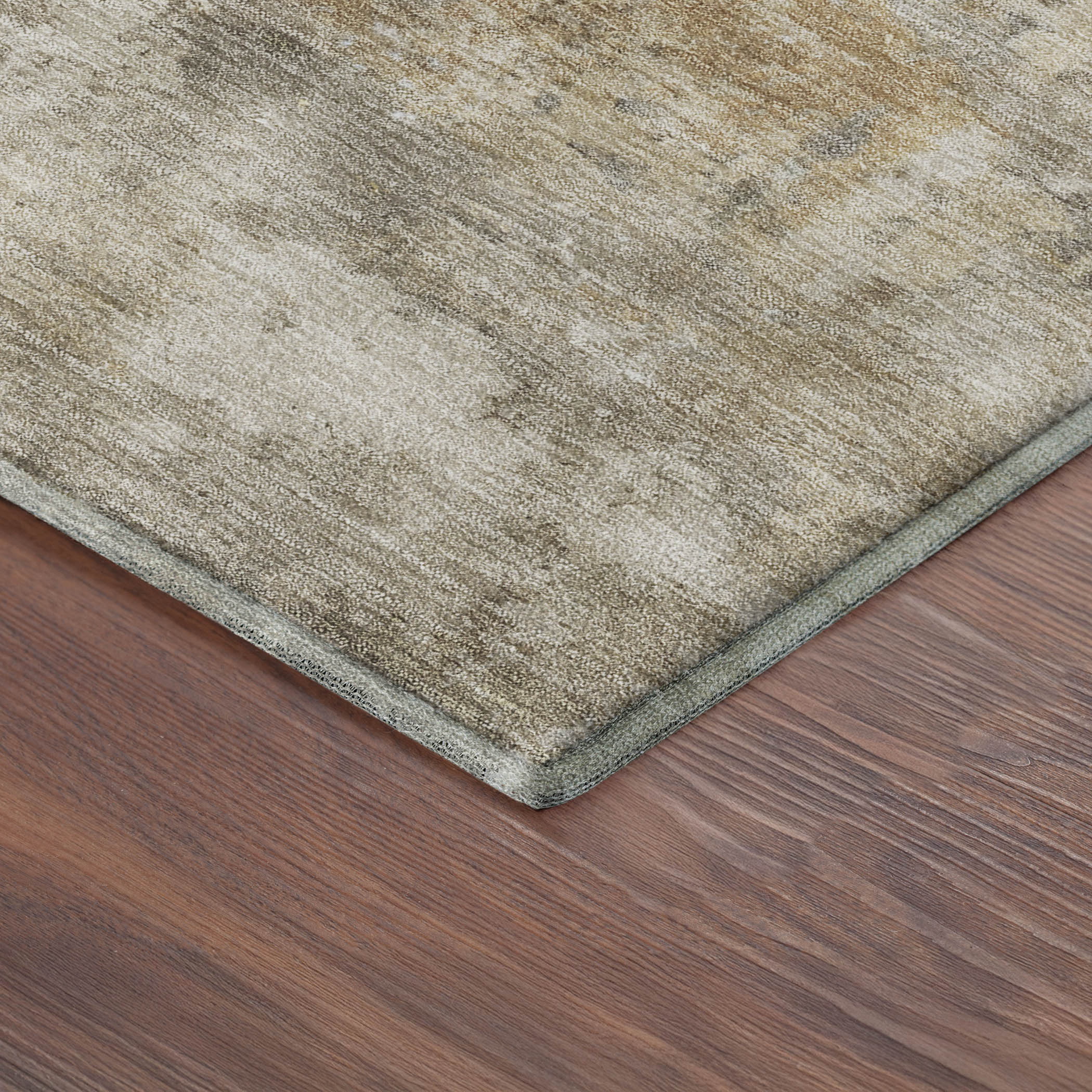 Bangkok Machine Washable Transitional Taupe Brown Rug 1'8" x 2'6" #shape_Rectangle