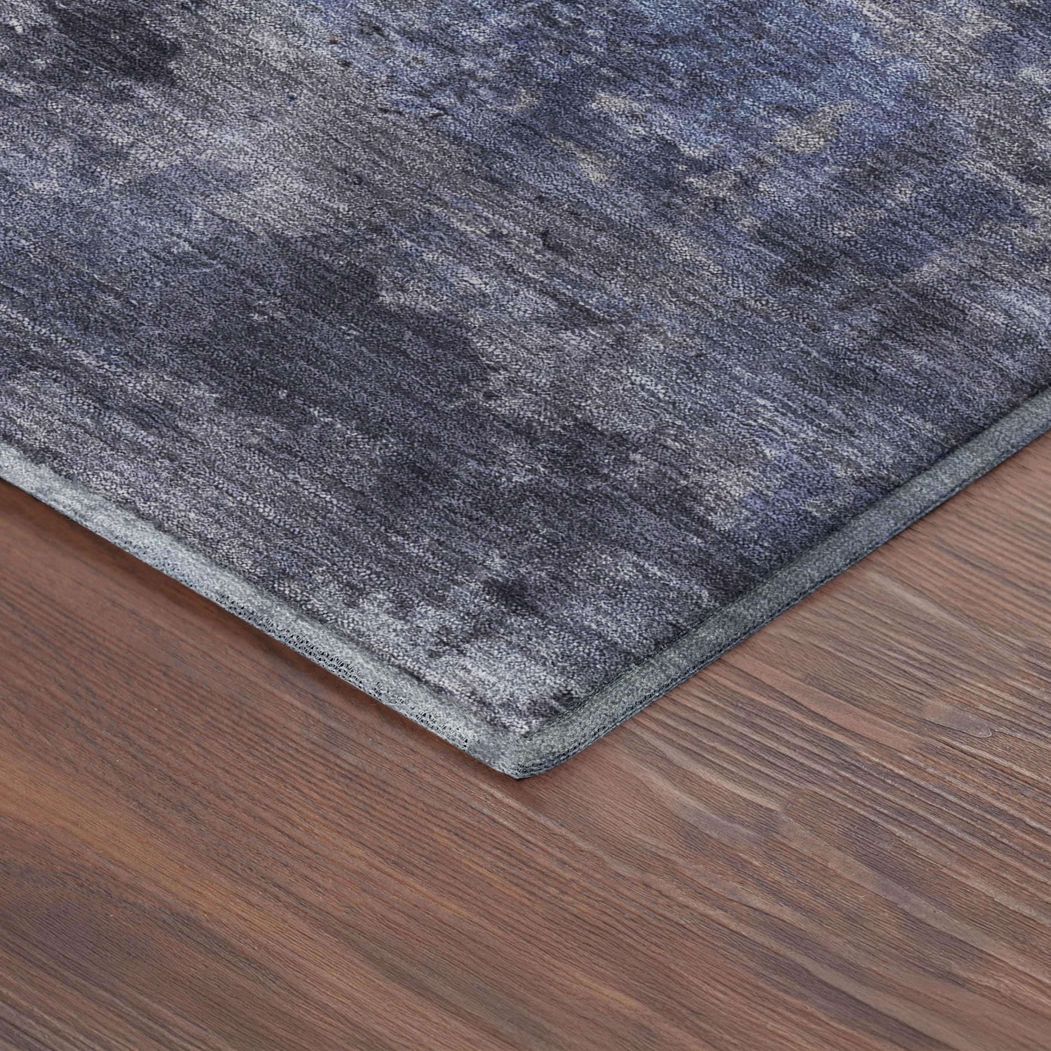 Chiang Mai Machine Washable Transitional Blue Rug 1'8" x 2'6" #shape_Rectangle