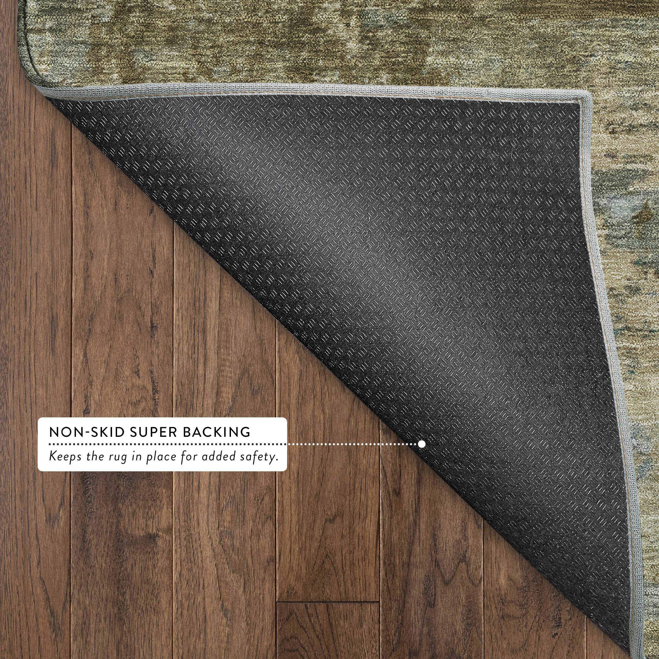 Chiang Mai Machine Washable Transitional Brown Rug 1'8" x 2'6" #shape_Rectangle