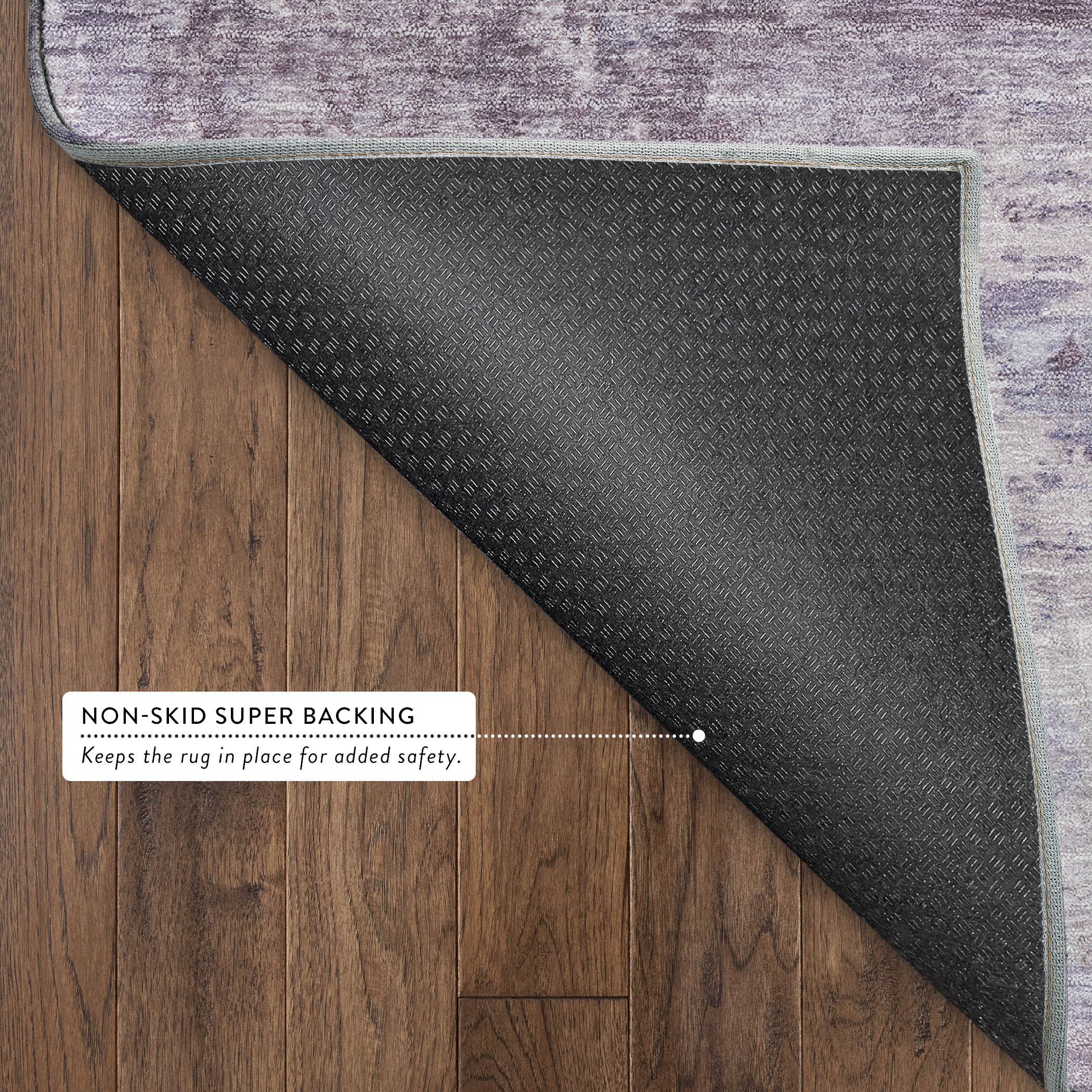 Chiang Mai Machine Washable Traditional Lavender Purple Rug 1'8" x 2'6" #shape_Rectangle