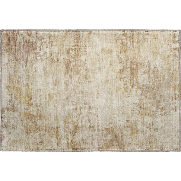 Bogota Machine Washable Traditional Beige Brown Rug 1'8" x 2'6"