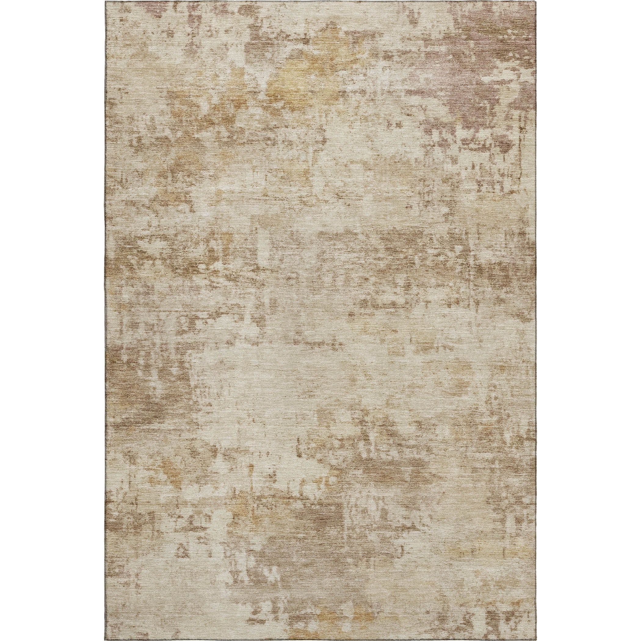 Bogota Machine Washable Traditional Beige Brown Rug 3' x 5' #shape_Rectangle