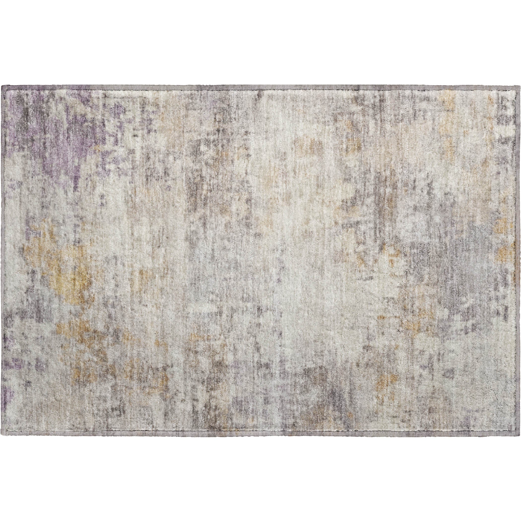 Bogota Machine Washable Traditional Linen Ivory Rug 1'8" x 2'6" #shape_Rectangle