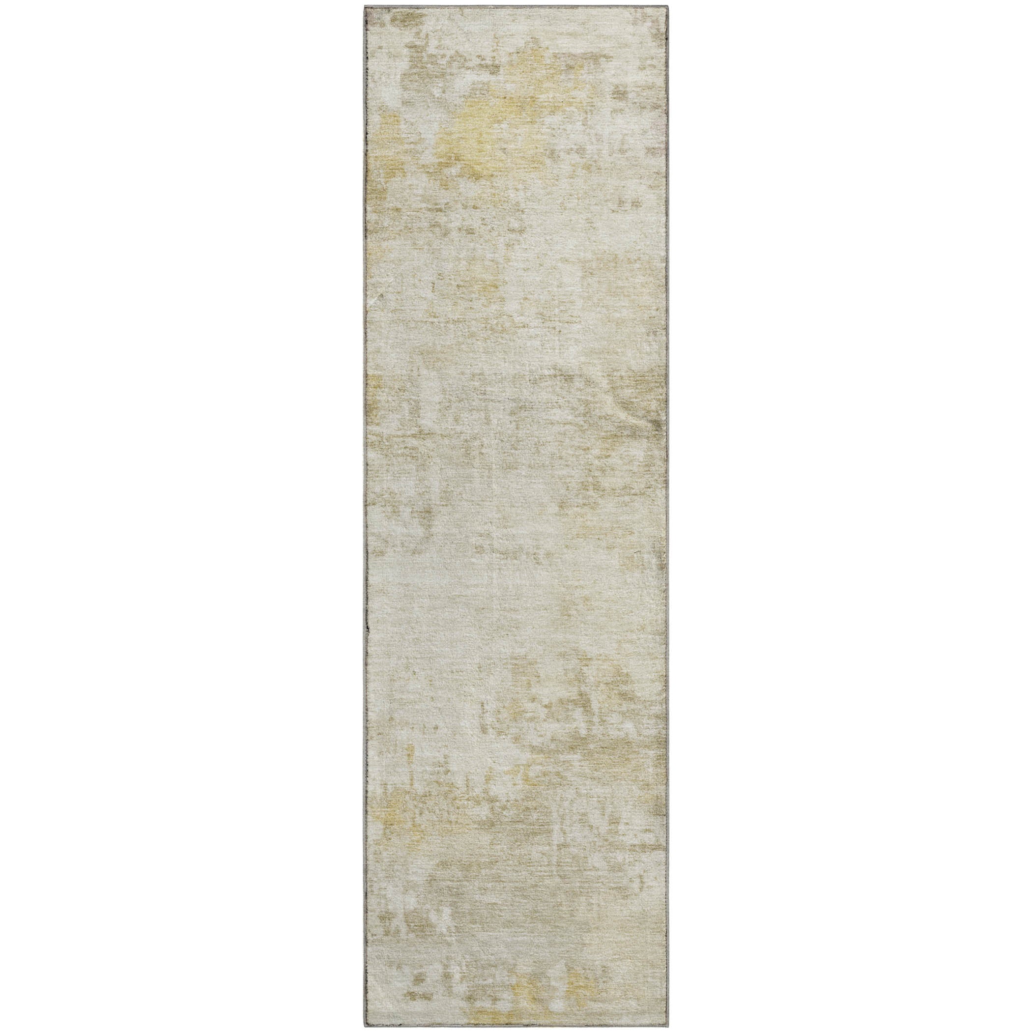 Bogota Machine Washable Traditional Putty Ivory Rug 2'3" x 7'6" #shape_Runner