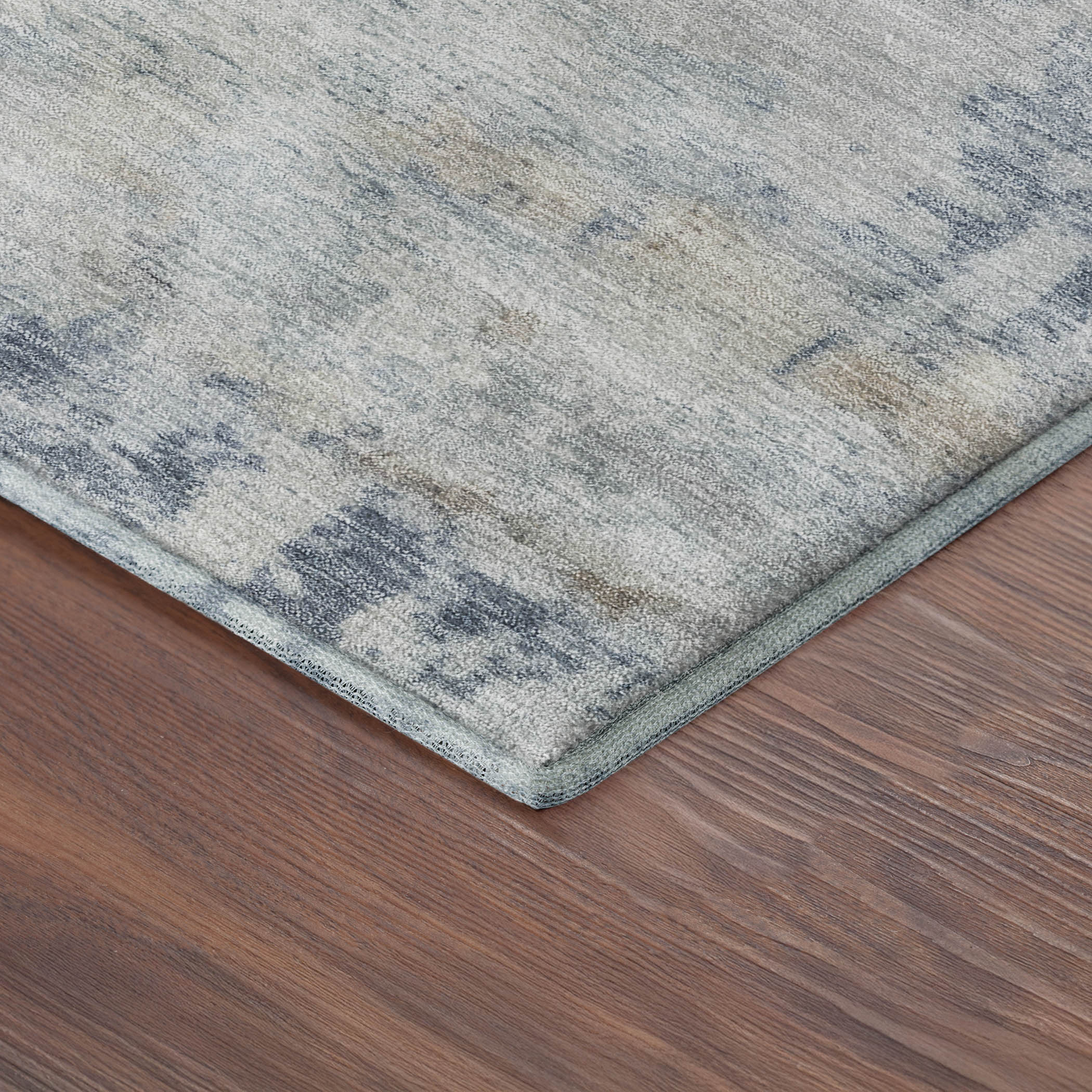 Bogota Machine Washable Traditional Sky Blue Rug 1'8" x 2'6" #shape_Rectangle