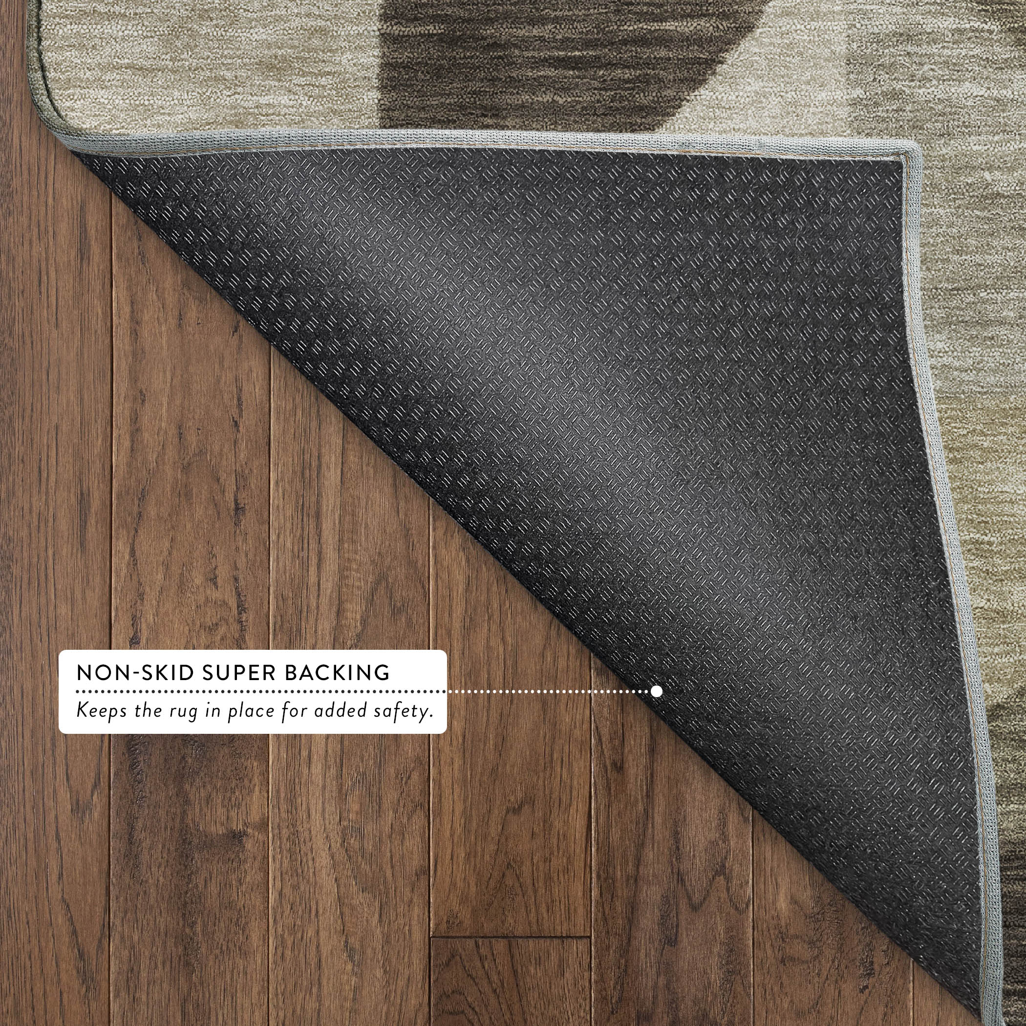 Kathmandu Machine Washable Transitional Brown Rug 1'8" x 2'6" #shape_Rectangle
