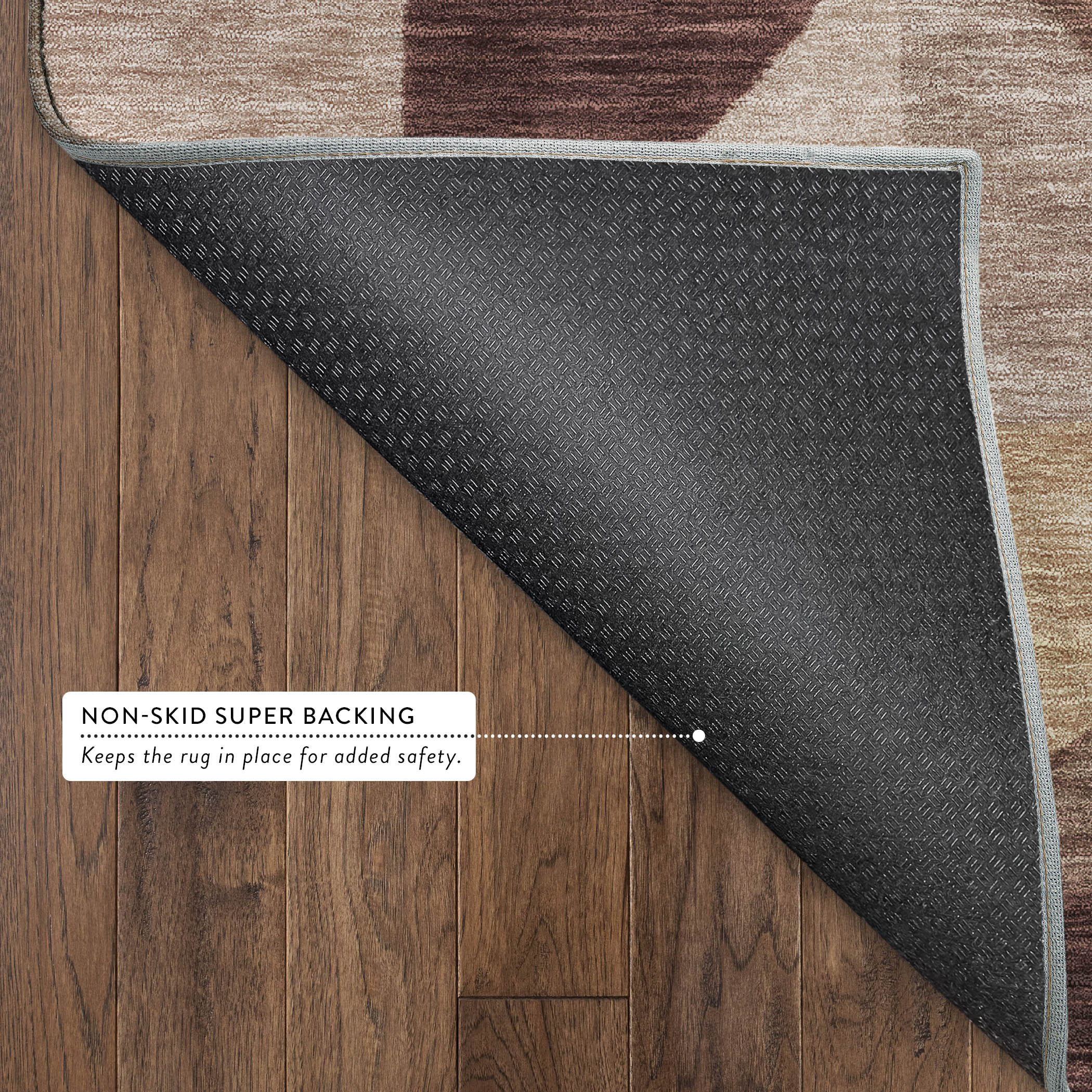 Kathmandu Machine Washable Transitional Burgundy Red Rug 1'8" x 2'6" #shape_Rectangle