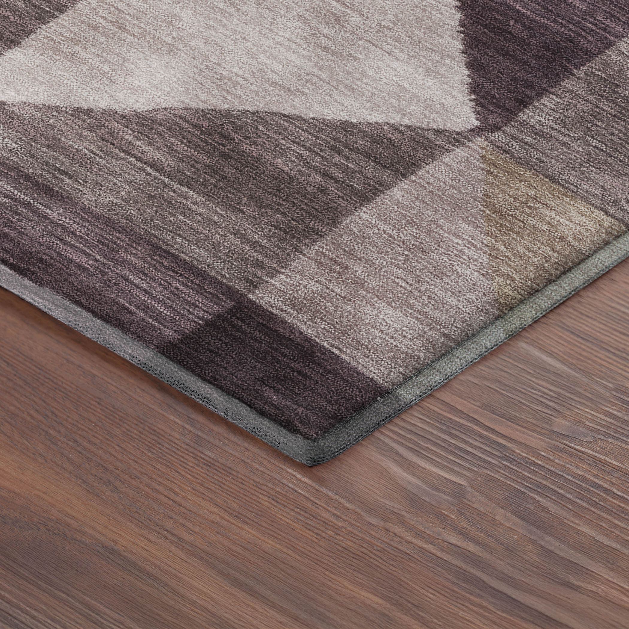 Kathmandu Machine Washable Transitional Plum Purple Rug 1'8" x 2'6" #shape_Rectangle